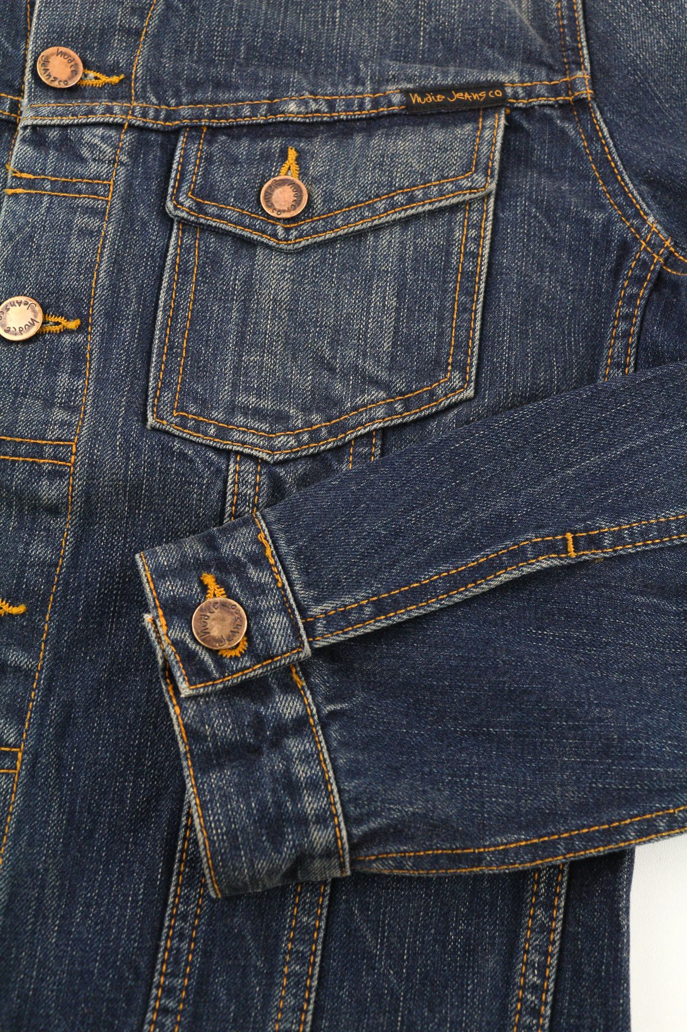 Nudie Jeans BILLY DARK AUTHENTIC DENIM S Blue Denim Jacket 80400 Size US S / EU 44-46 / 1 - 5 Thumbnail