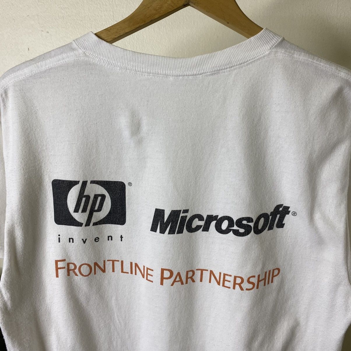 Vintage 2000s Microsoft x HP Invention Collaboration T Shirt Size US M / EU 48-50 / 2 - 2 Thumbnail