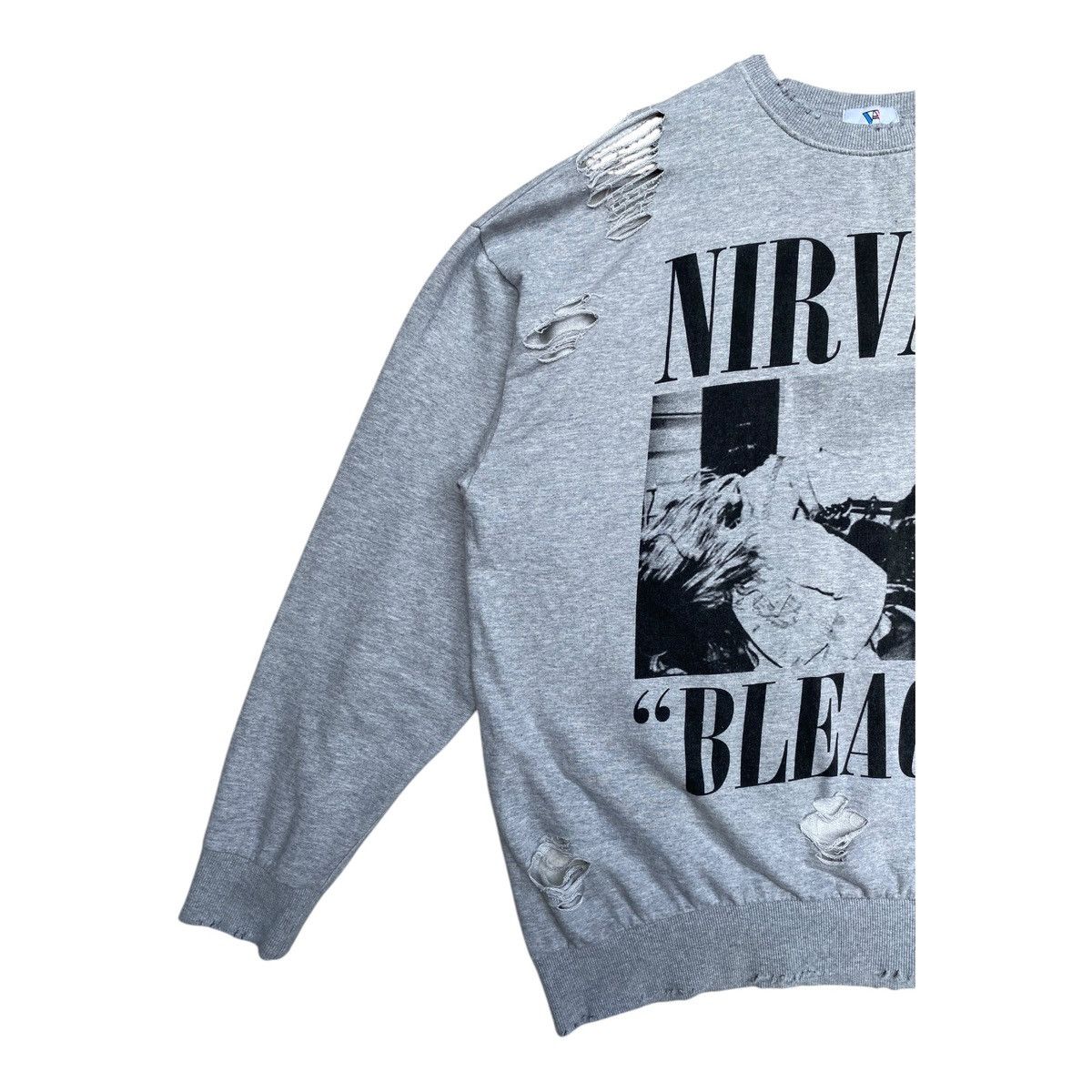 Band Tees × Nirvana Thrashed Nirvana Bleach Distressed Sweatshirt Size US L / EU 52-54 / 3 - 3 Thumbnail