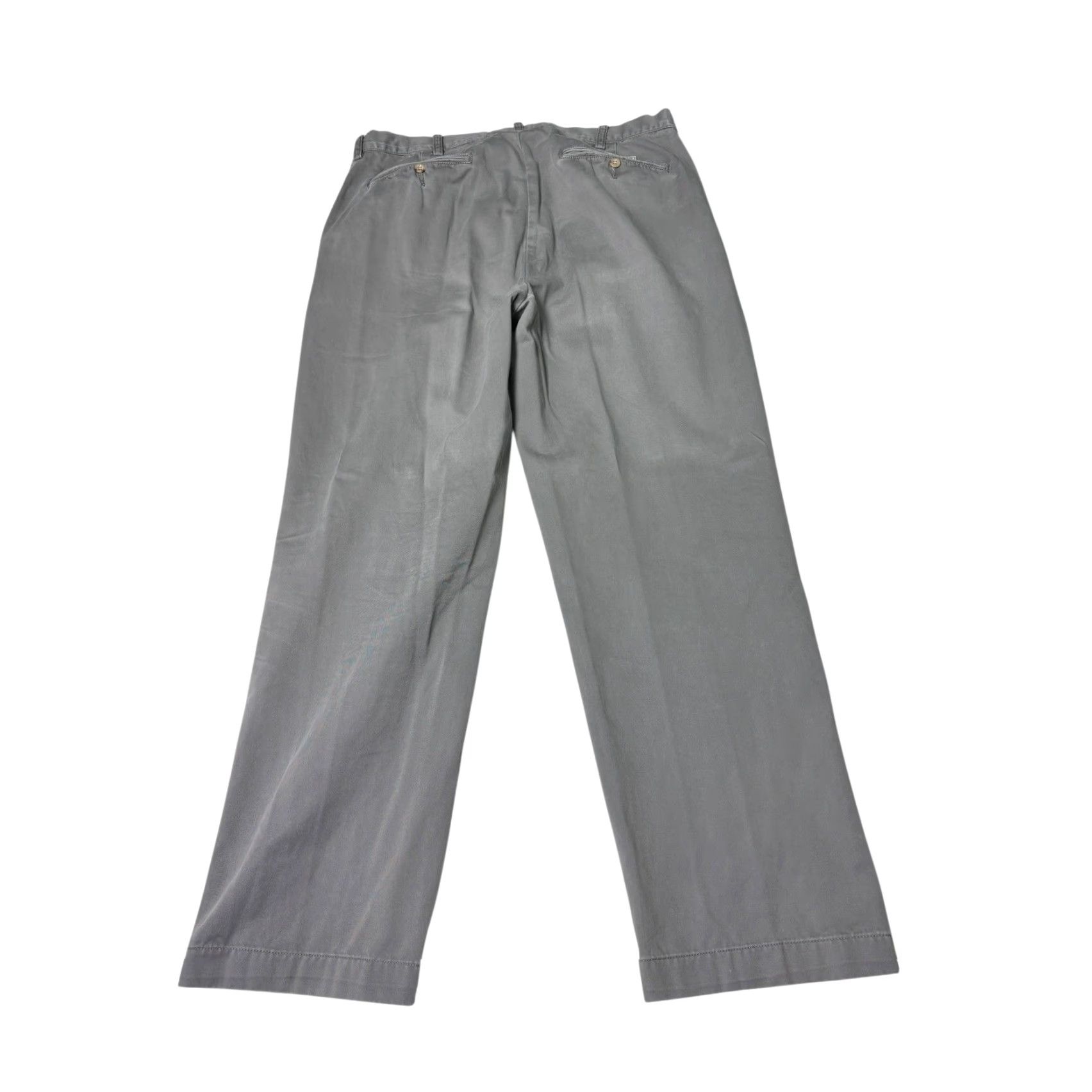 Polo Ralph Lauren VINTAGE Polo Ralph Lauren Prospect Pant Mens 35x30 Grey Chino Straight Size US S / EU 44-46 / 1 - 7 Thumbnail