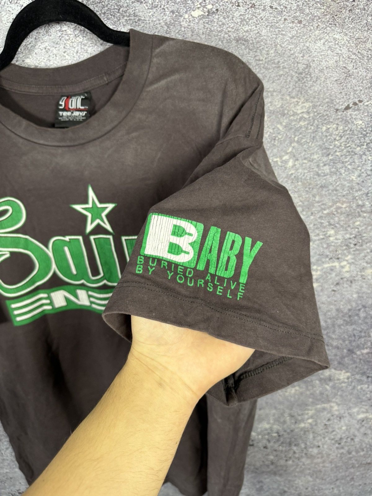 Giant × Vintage Saint Mxxxxxx Saint Enemy Tee Black Green Men's Large Size US L / EU 52-54 / 3 - 6 Thumbnail