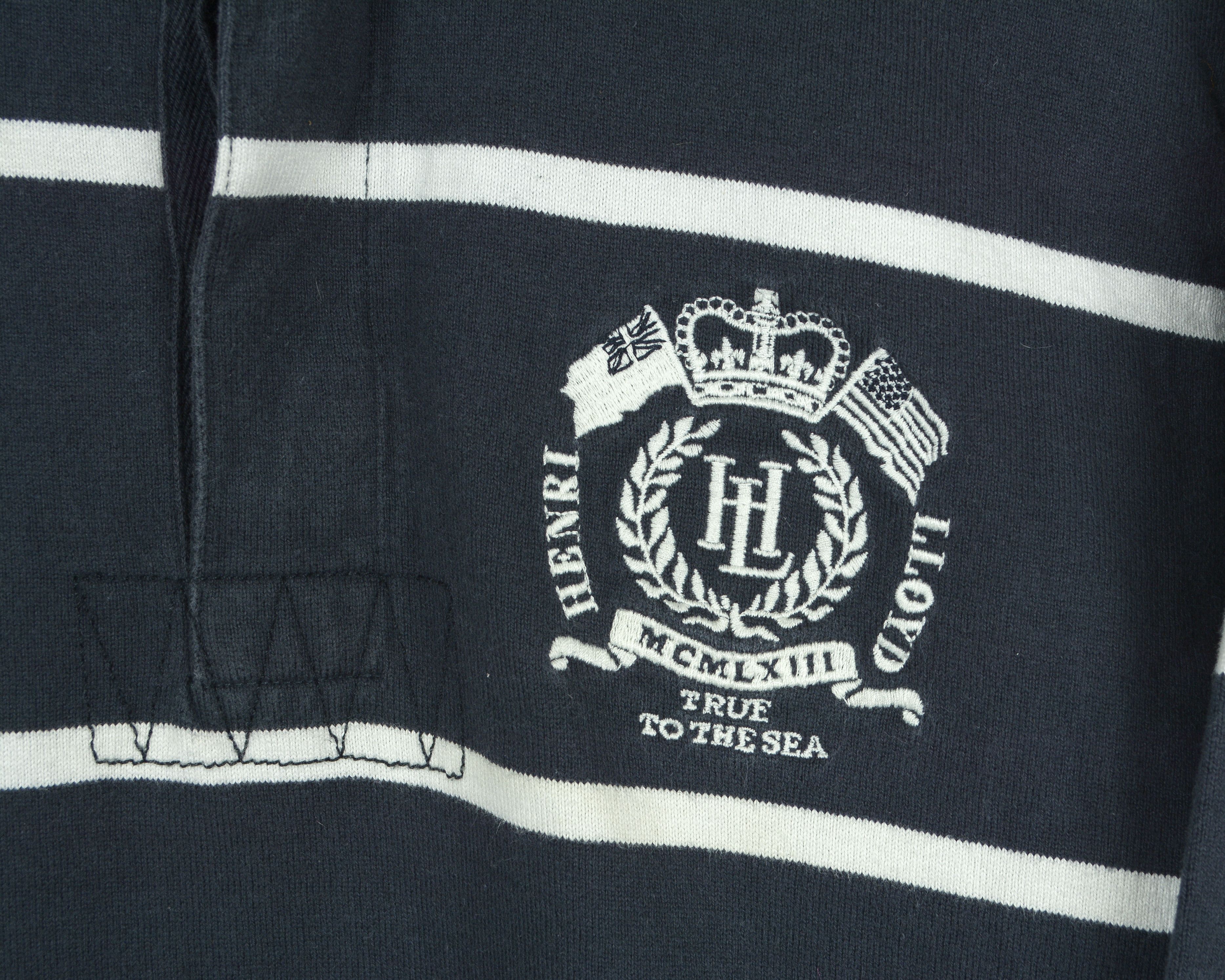 Henri Lloyd Long Sleeved Polo Shirt Pullover Cotton Jumper Striped Top Size US S / EU 44-46 / 1 - 3 Thumbnail