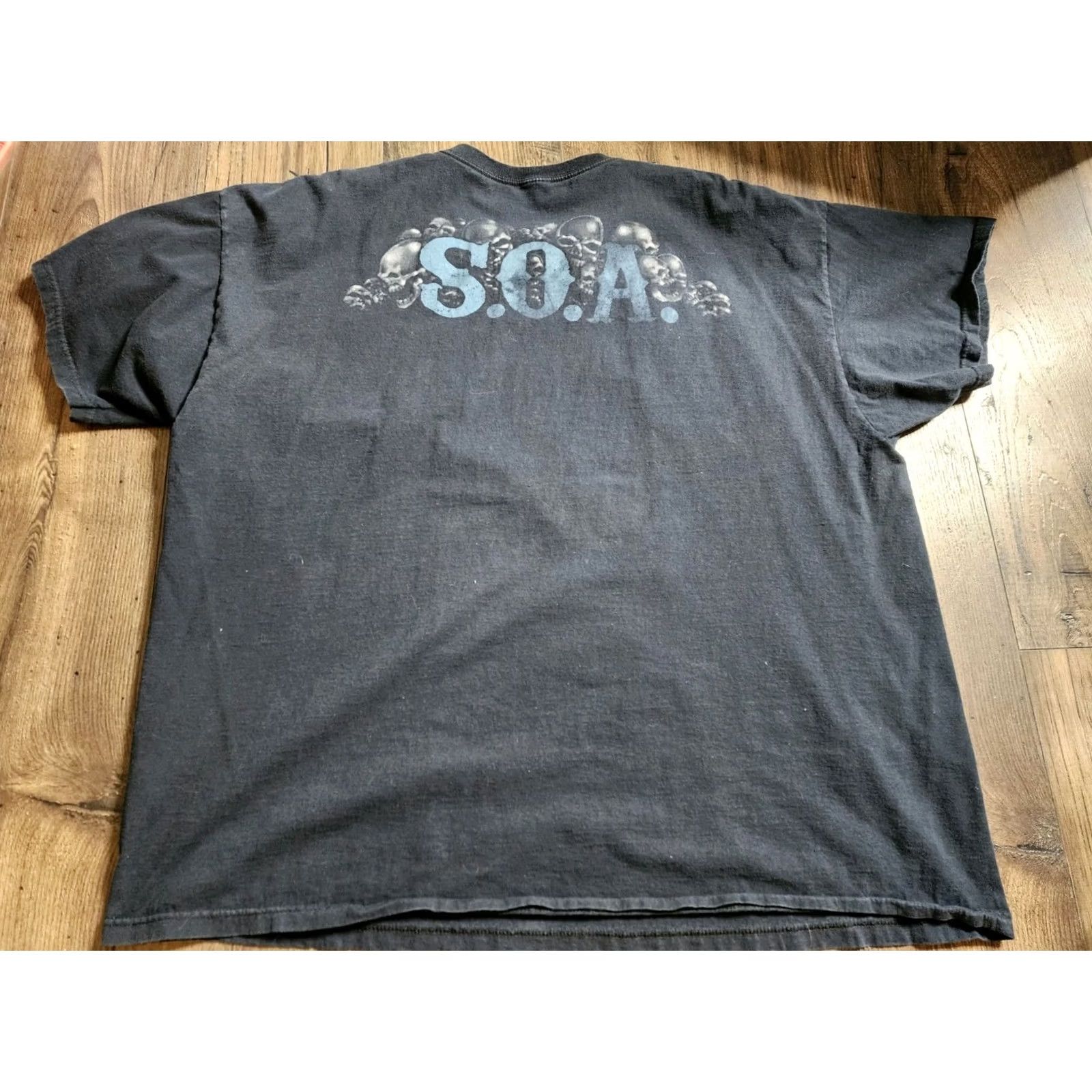 Doublet VINTAGE? 3XL Son of Anarchy SOA Grim Reaper T Shirt Black Double-Sided Mens Adult 3XL Short Sleeve Crew Neck Vintage Size US XXL / EU 58 / 5 - 2 Thumbnail