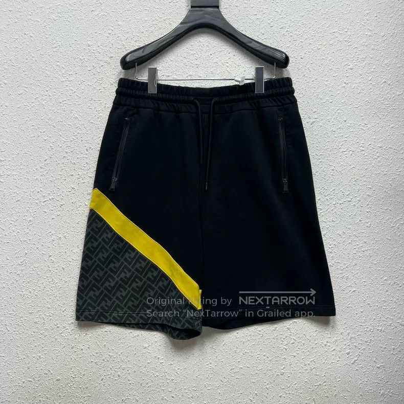 Fendi Fendi size XL Black Color Block Camouflage Decorated Waist Size US 30 / EU 46 - 1 Thumbnail