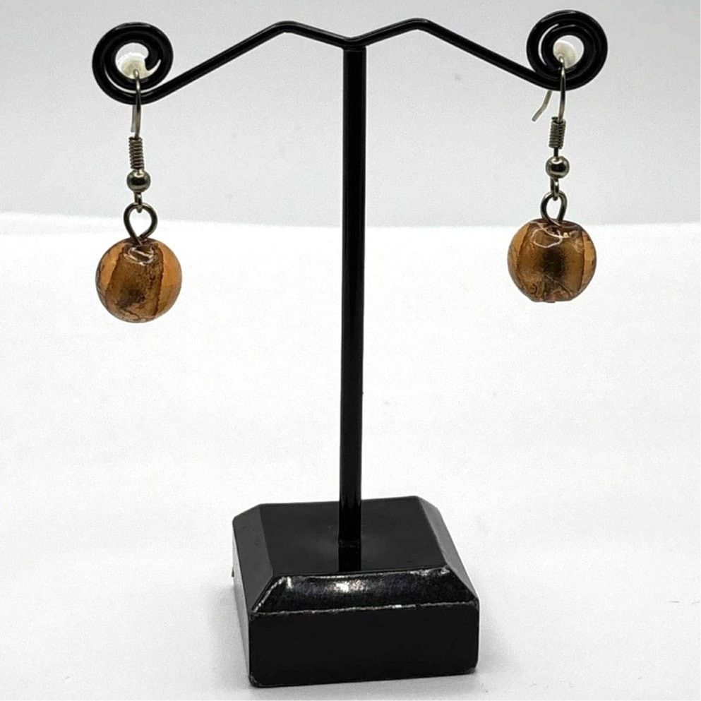 Other Vintage Brown Earrings Size ONE SIZE - 2 Thumbnail