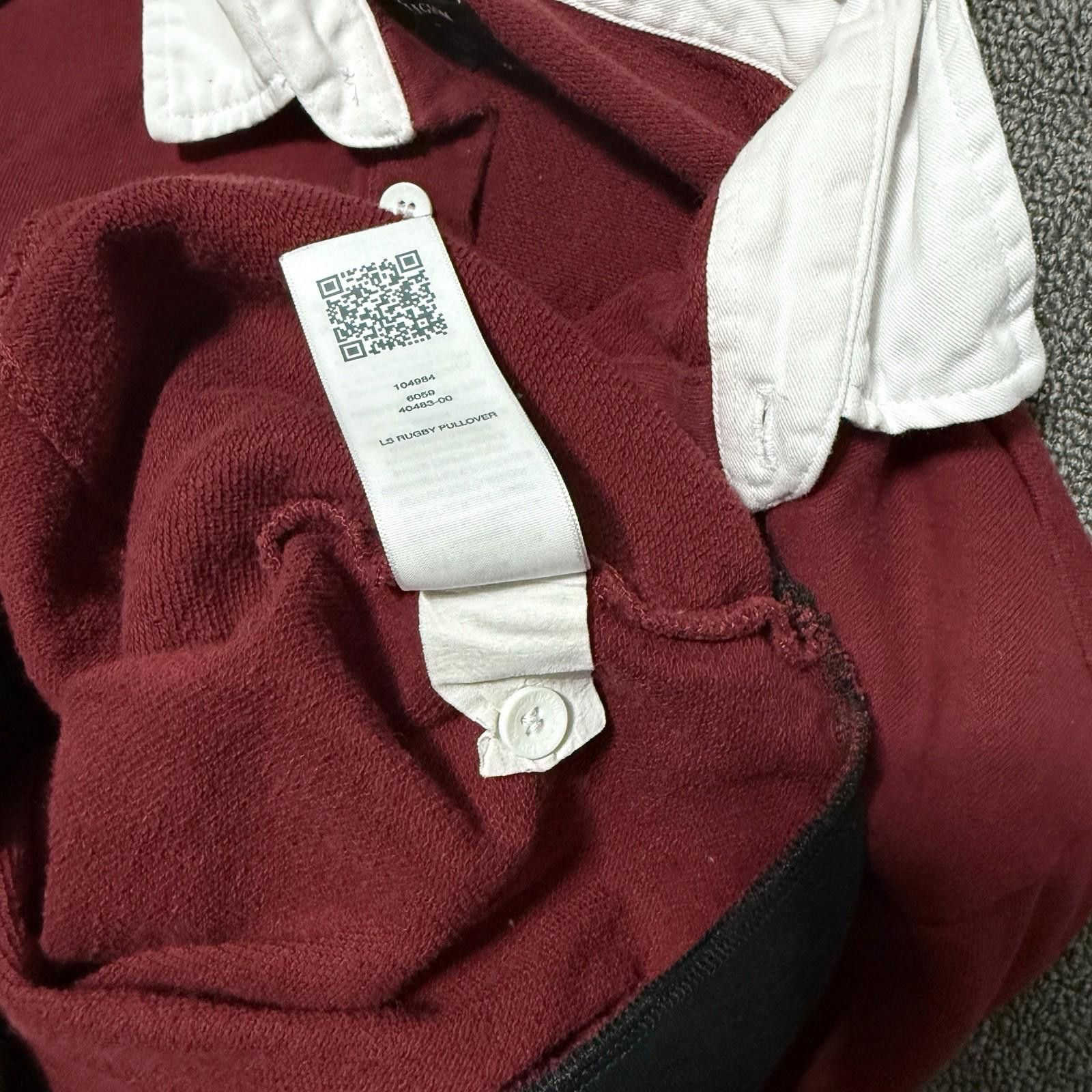 True Religion True Religion Mens M MaroonLong Sleeve Y2K Rugby Polo Size US M / EU 48-50 / 2 - 9 Thumbnail