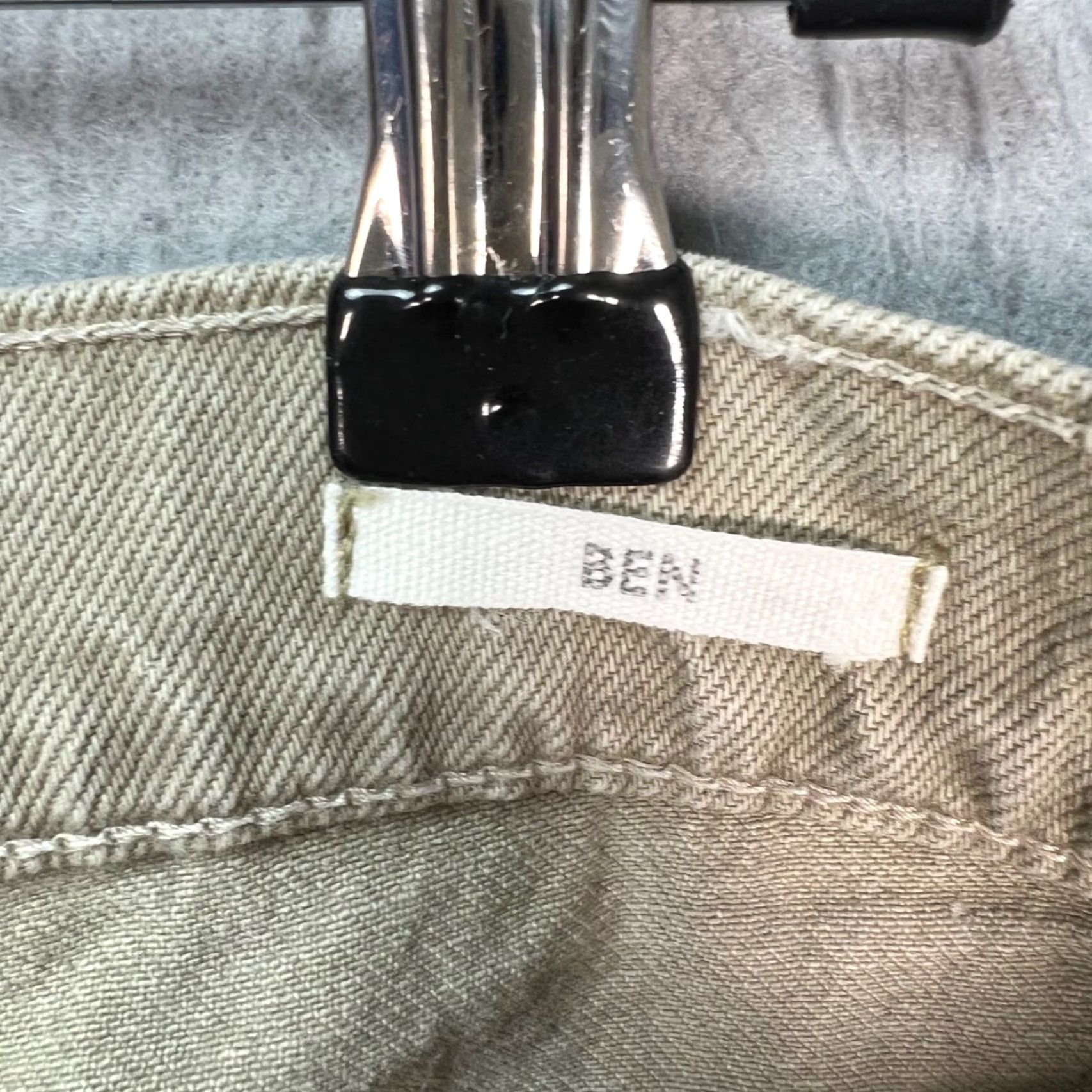 Mango Mango Mens Pants Beige Slim Tapered Leg Cotton Blend Casual Flat Front 34 Inseam 28 Size US 34 / EU 50 - 4 Thumbnail
