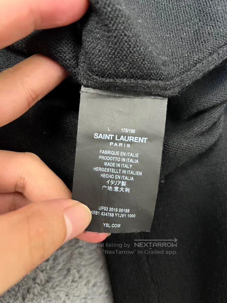 Saint Laurent Paris Saint Laurent Paris Black High-neck Wool Knitwear L Size Size US L / EU 52-54 / 3 - 5 Thumbnail