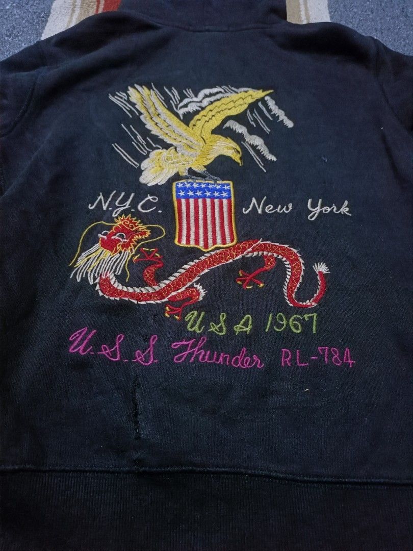 Polo Ralph Lauren Polo Ralph Lauren Sukajan Eagle Dragon Hoodie Size US S / EU 44-46 / 1 - 5 Thumbnail