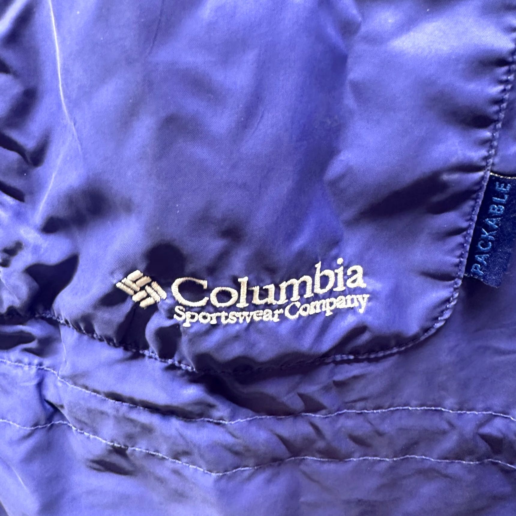 Vintage Columbia Jacket Womens Large Blue Hooded Packable 3-in-1 Zip Casual coat Size L / US 10 / IT 46 - 4 Thumbnail