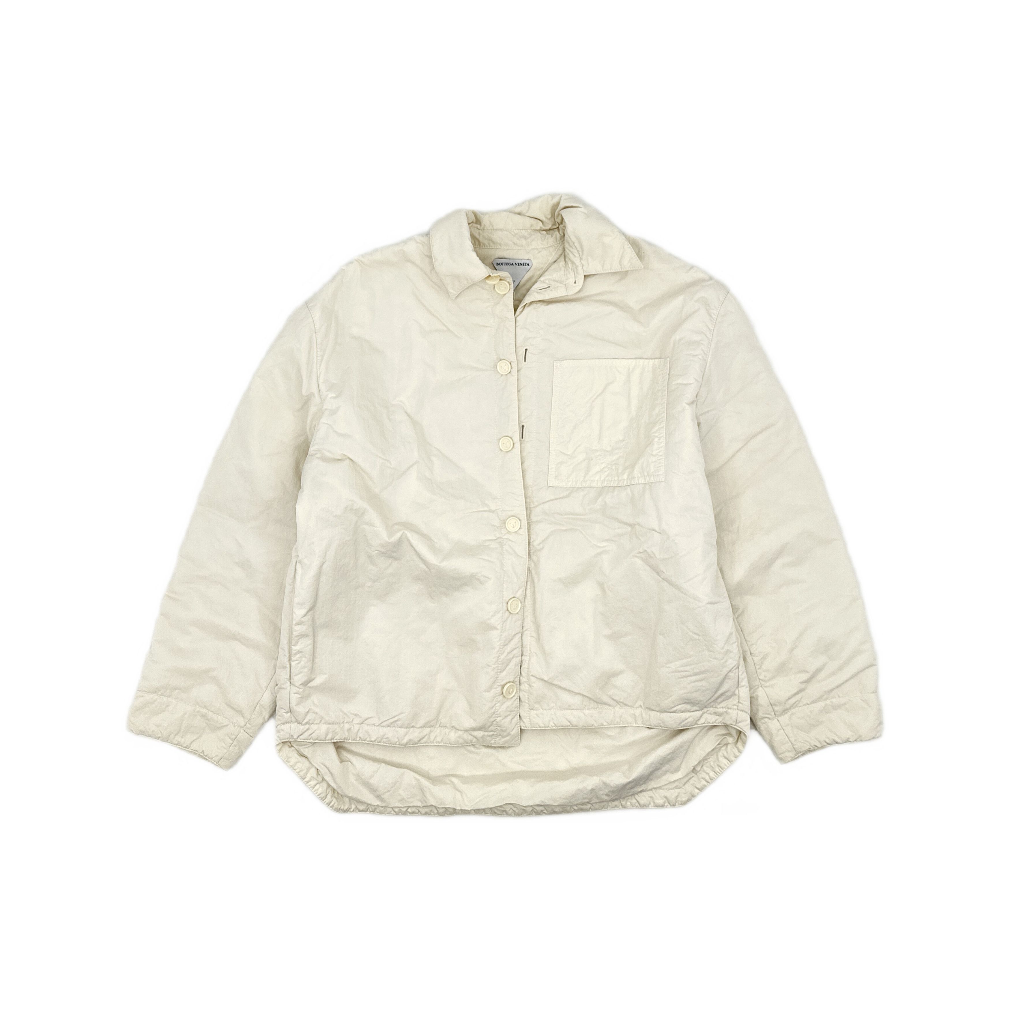 Bottega Veneta Bottega Veneta Nylon Shirt Jacket White Size L Size US L / EU 52-54 / 3 - 1 Thumbnail