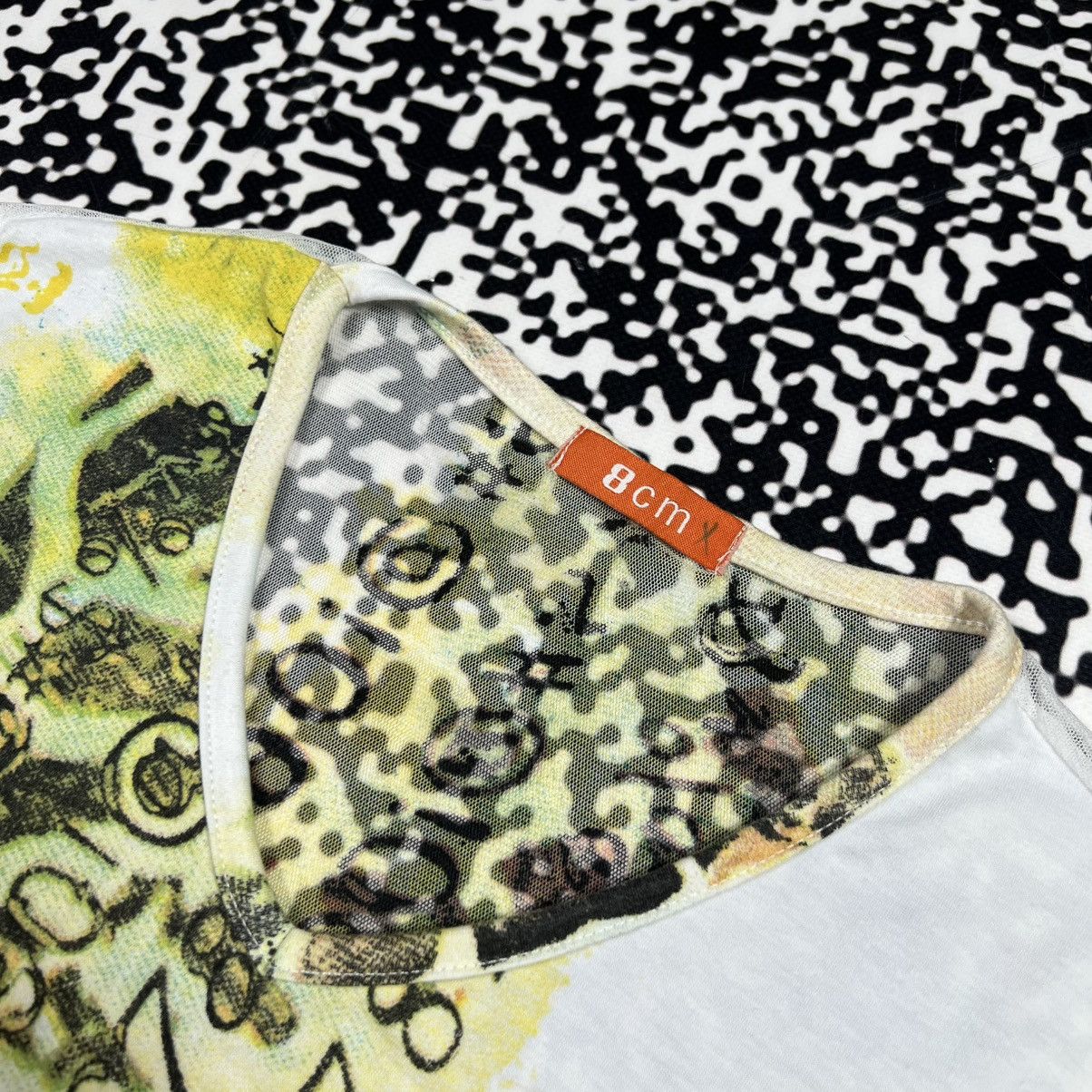 Japanese Brand Vintage Y2K Japanese Mesh Monogram Retro Sexy Longsleeve Size M / US 6-8 / IT 42-44 - 12 Thumbnail