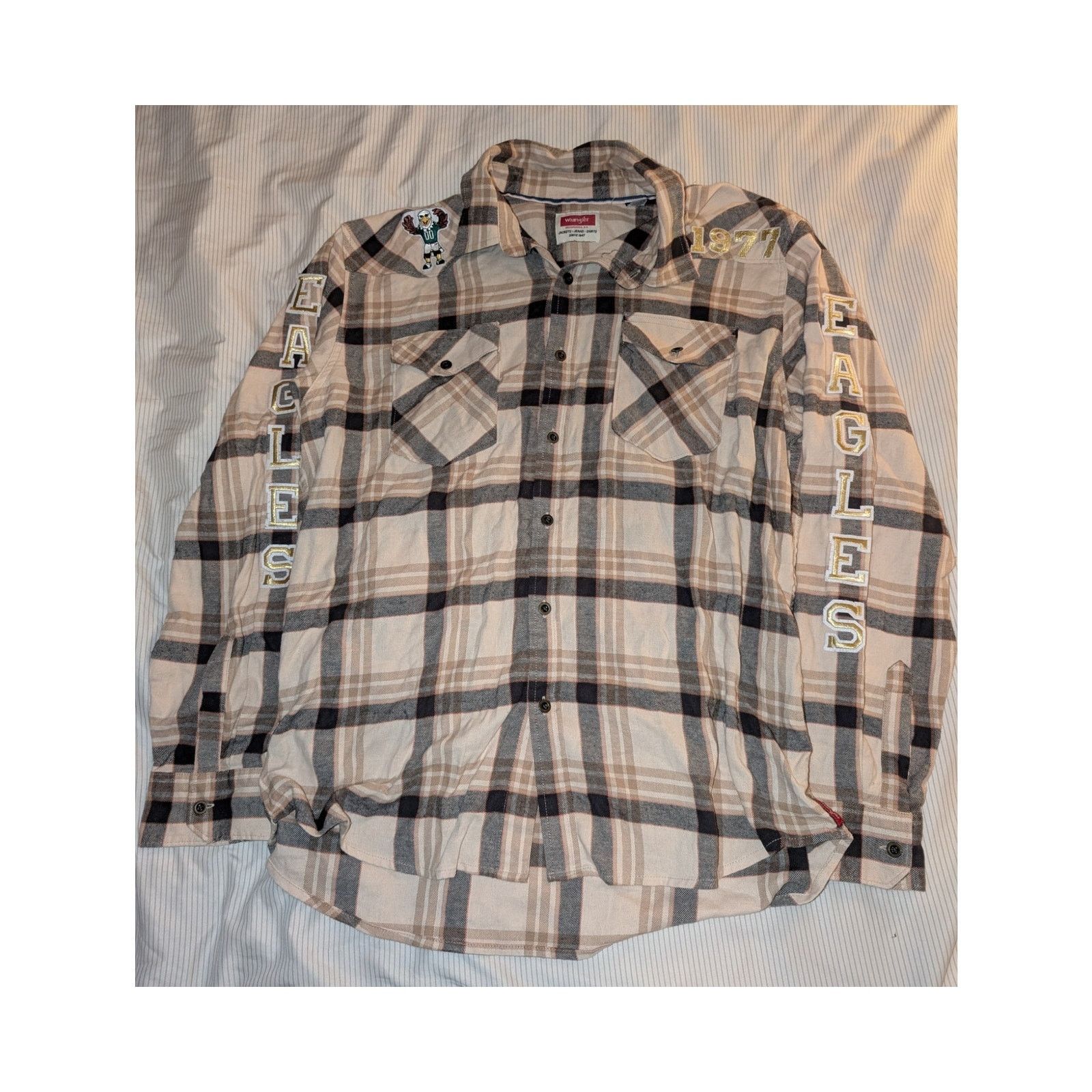 Wrangler Wrangler Jeans 1977 Philadelphia Eagle Flannel Shirt size XL Size US XL / EU 56 / 4 - 1 Thumbnail