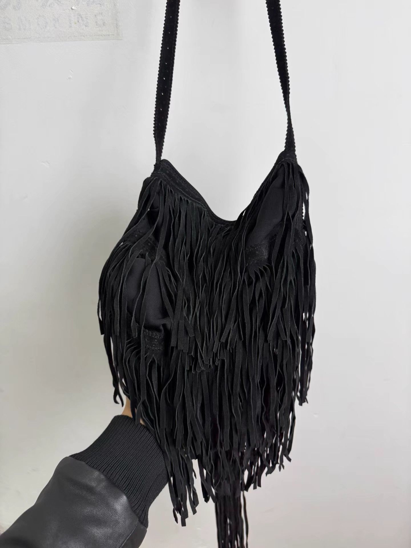 Jean Paul Gaultier Jean Paul Gaultier Suede Fringe Crossbody Bag K20 Size ONE SIZE - 4 Thumbnail