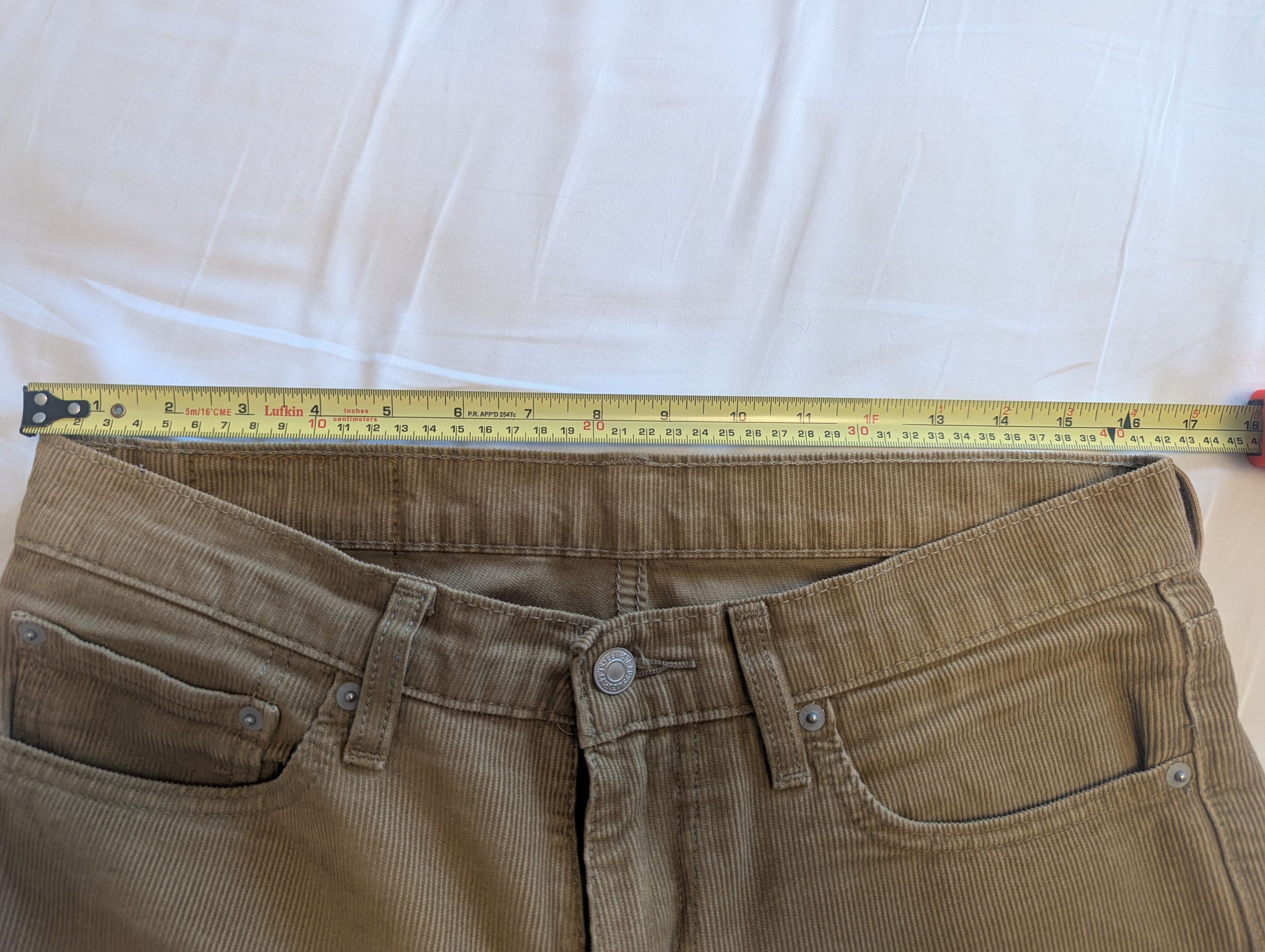 Levi's Men's Levi's 511 Beige Khaki Corduroy Pants 32x30 Size US 32 / EU 48 - 4 Thumbnail