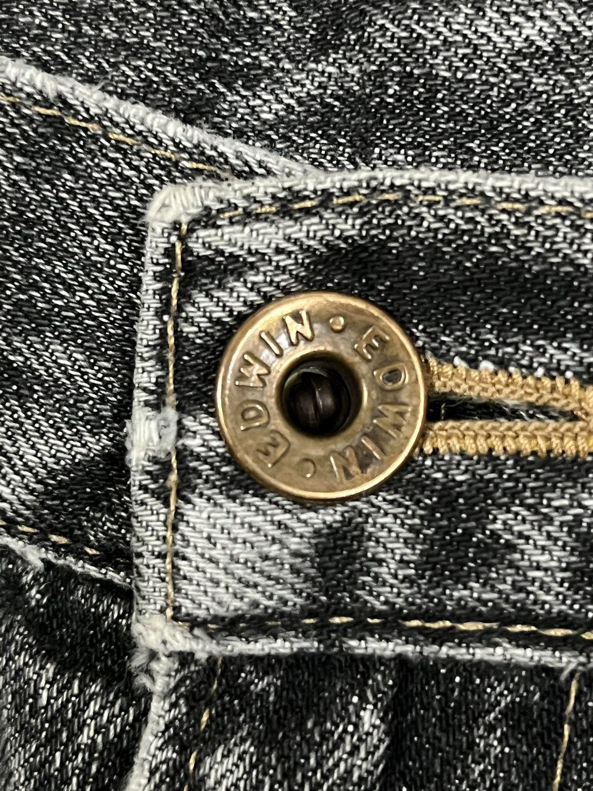 14th Addiction × Edwin Vintage Edwin Black Faded Distressed Loose Fit Jeans Size US 28 / EU 44 - 12 Thumbnail