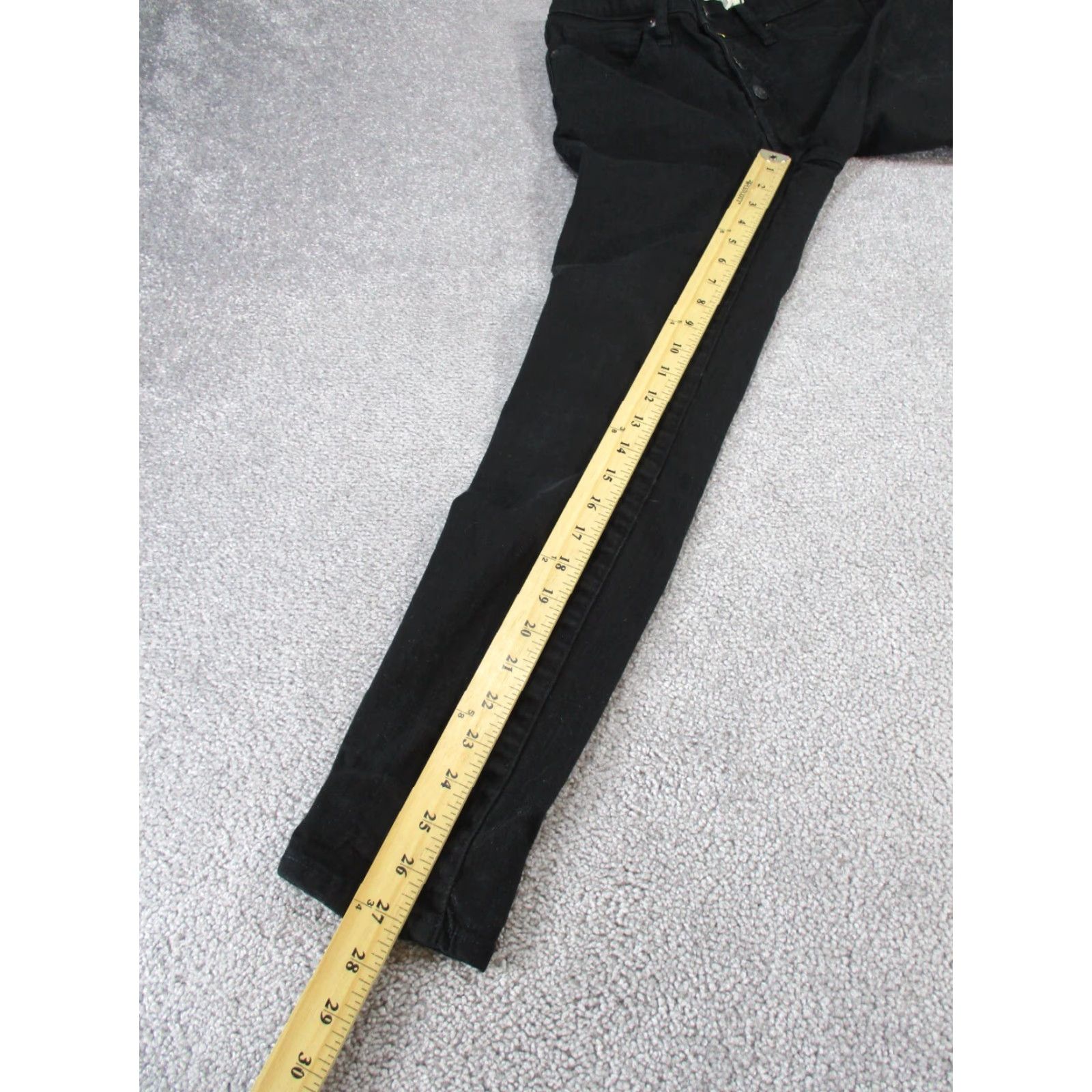 Madewell Madewell Jeans Women 27 Skinny Mid Rise Black Denim Regular Size 27 Womens Slim Fit 9" Rise Size 27" / US 4 / IT 40 - 3 Thumbnail