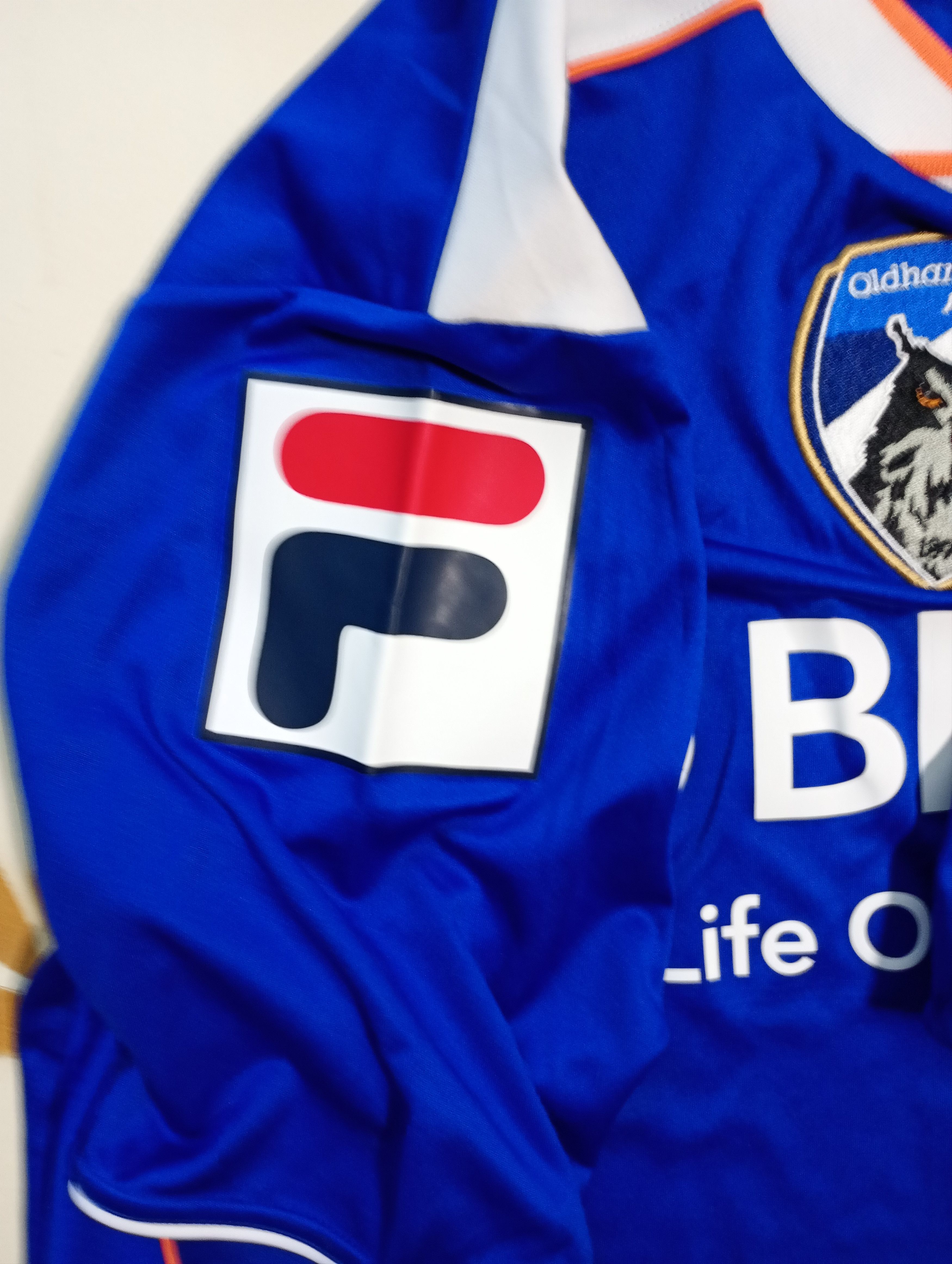 Fila Fila Oldham Athletic FC Home Jersey 2013-2014 Size US M / EU 48-50 / 2 - 12 Thumbnail