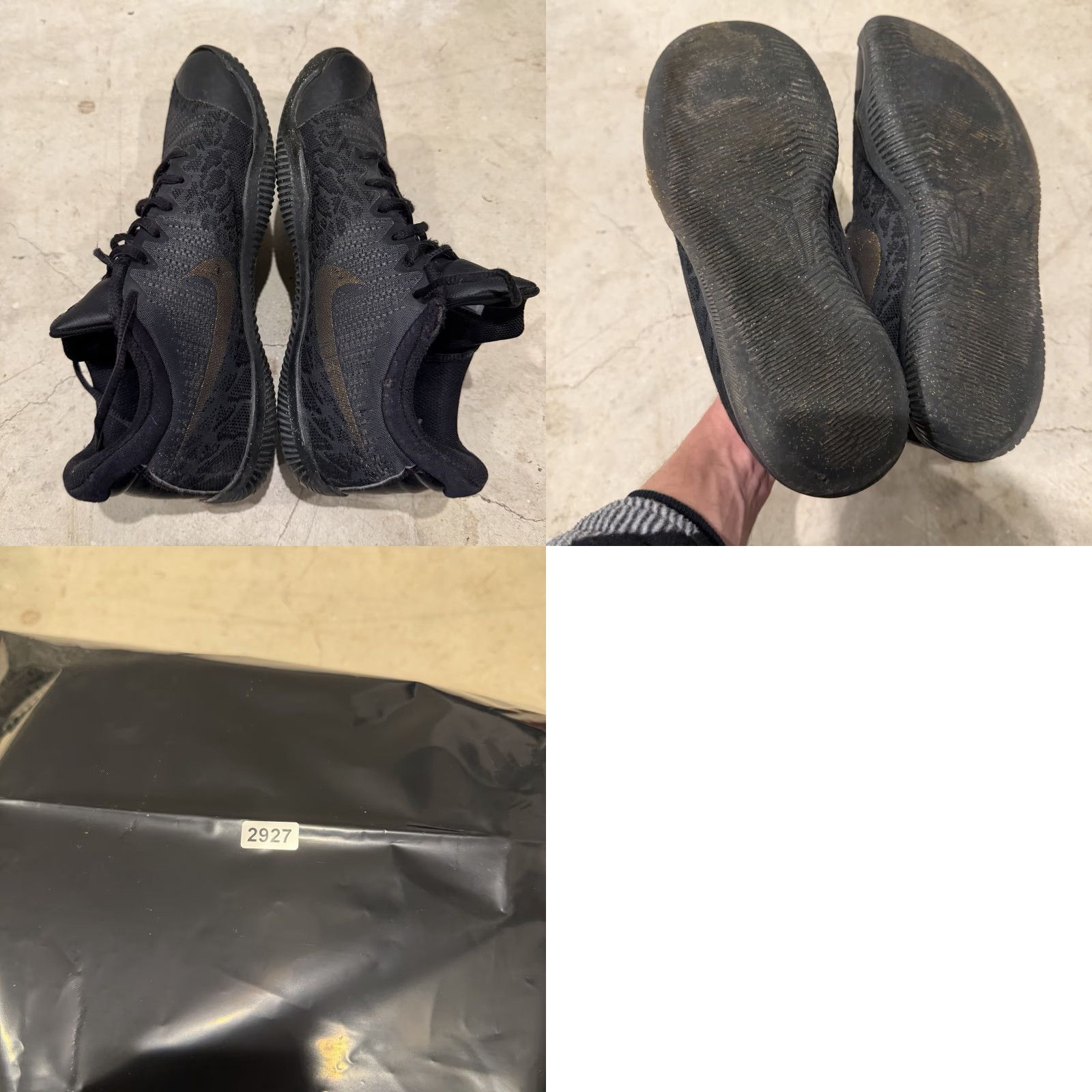 Nike VINTAGE Nike Kobe Mamba Rage Gold Stars 908972-099 Mens Size 7.5 Black Size US 8 / EU 41 - 9 Thumbnail