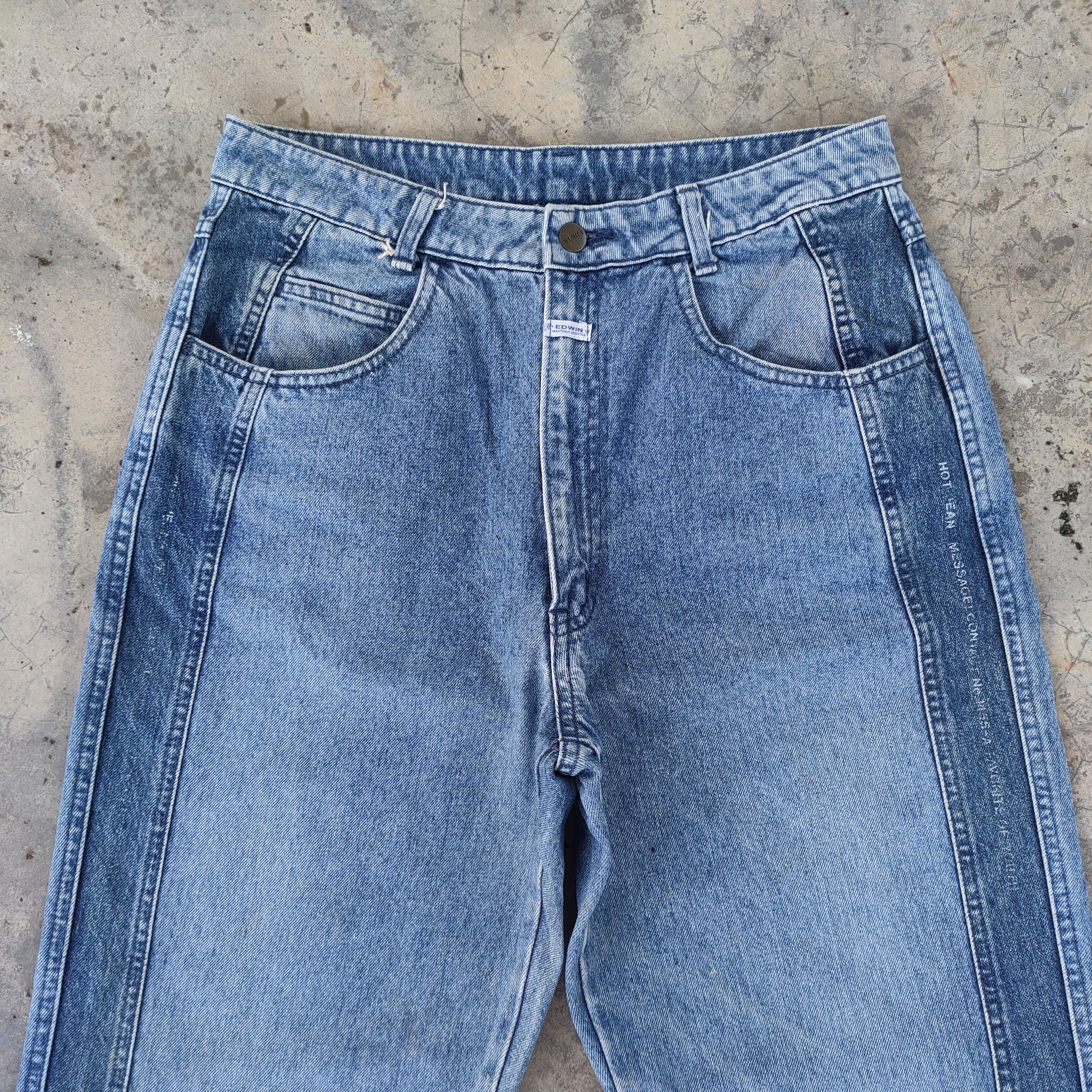 Edwin VINTAGE EDWIN FADED JEANS DENIM PANTS Size US 30 / EU 46 - 3 Thumbnail