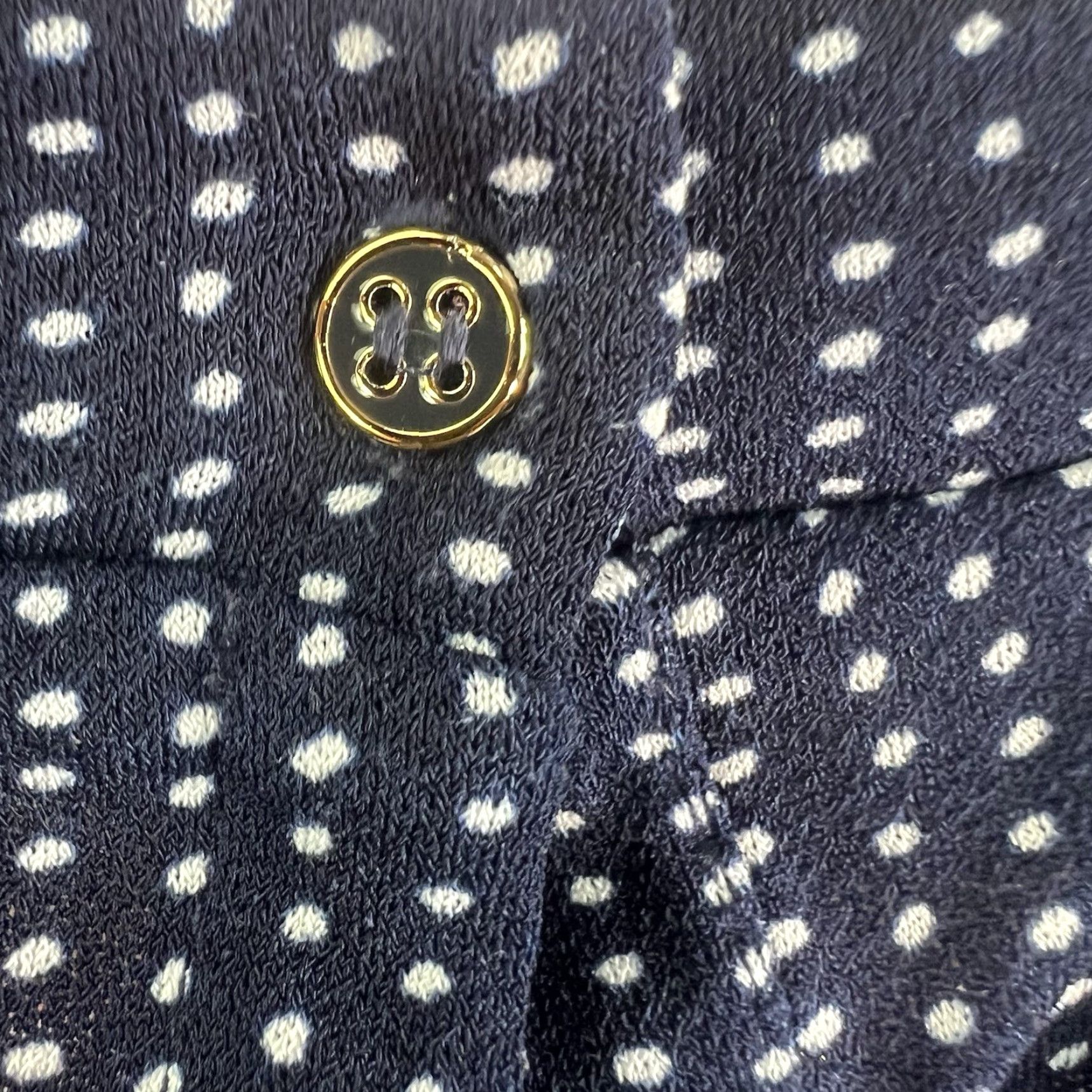 Vintage Adriana Papell Blouse Sleeveless Polka Dot Top Womens 1X Blue Size XL / US 12-14 / IT 48-50 - 5 Thumbnail