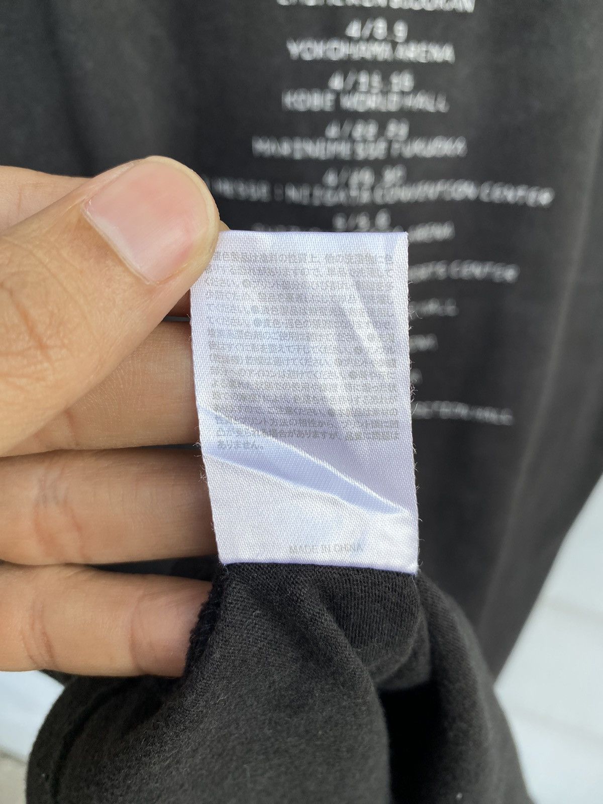 Japanese Brand Back Number All Our Yesterday Tour 2017 Japanese Archive Size US S / EU 44-46 / 1 - 18 Thumbnail