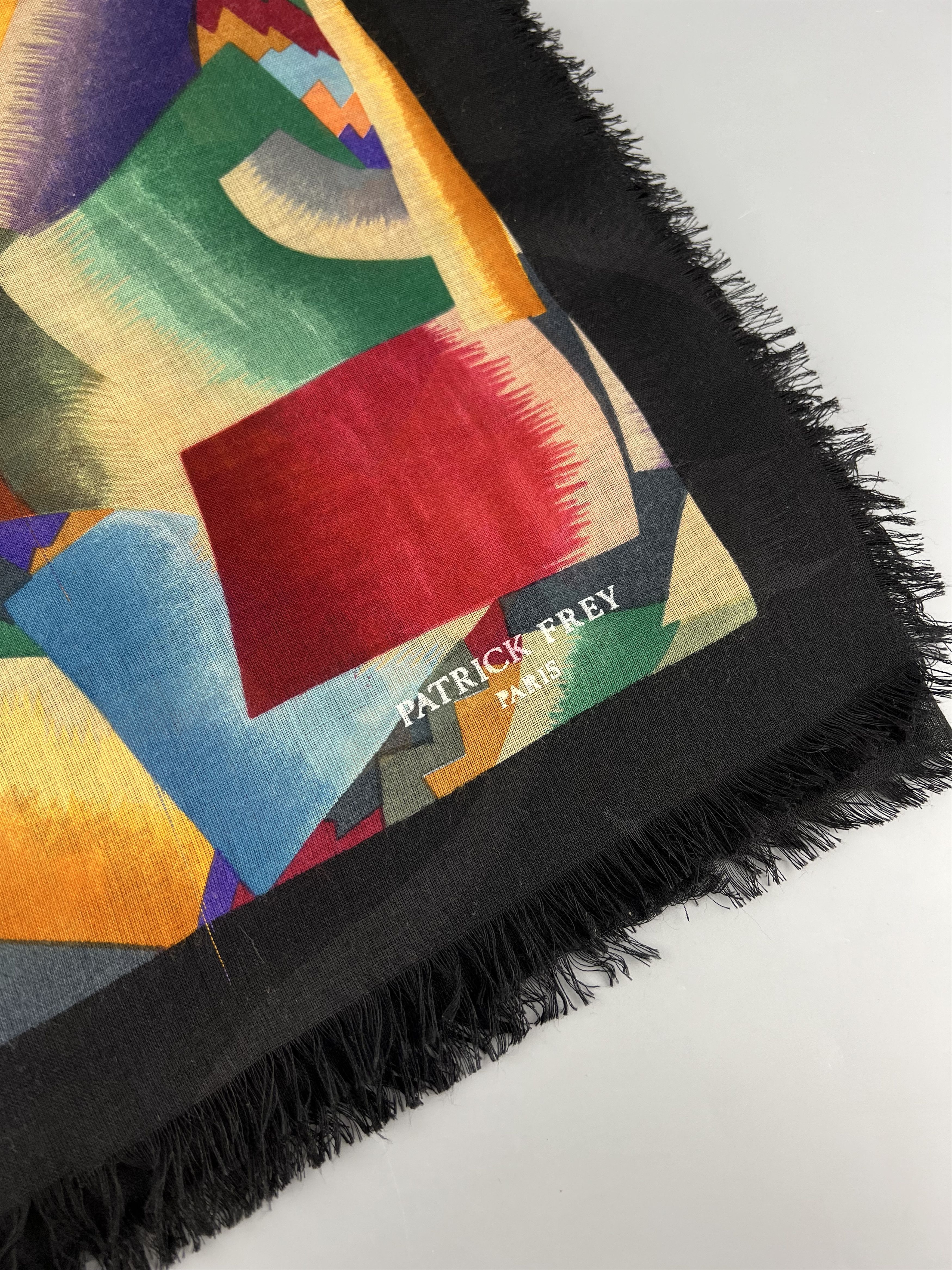Designer Patrick Frey Paris Wool Silk Tablecloth Square Scarf Size ONE SIZE - 7 Thumbnail