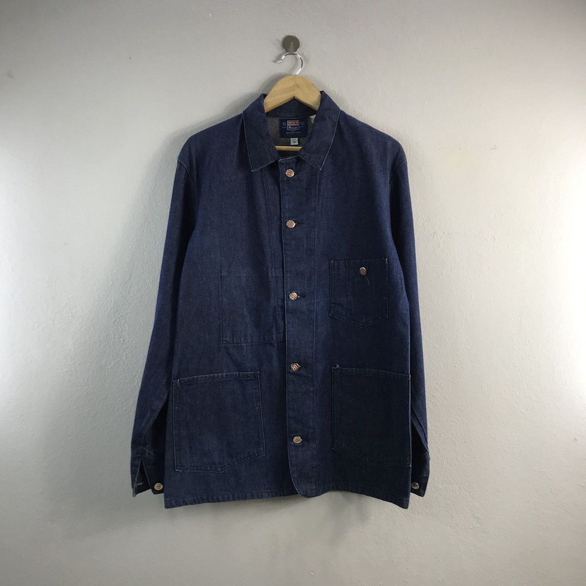 Vintage Big B Brotherhood Denim Jeans Chore Works Jacket