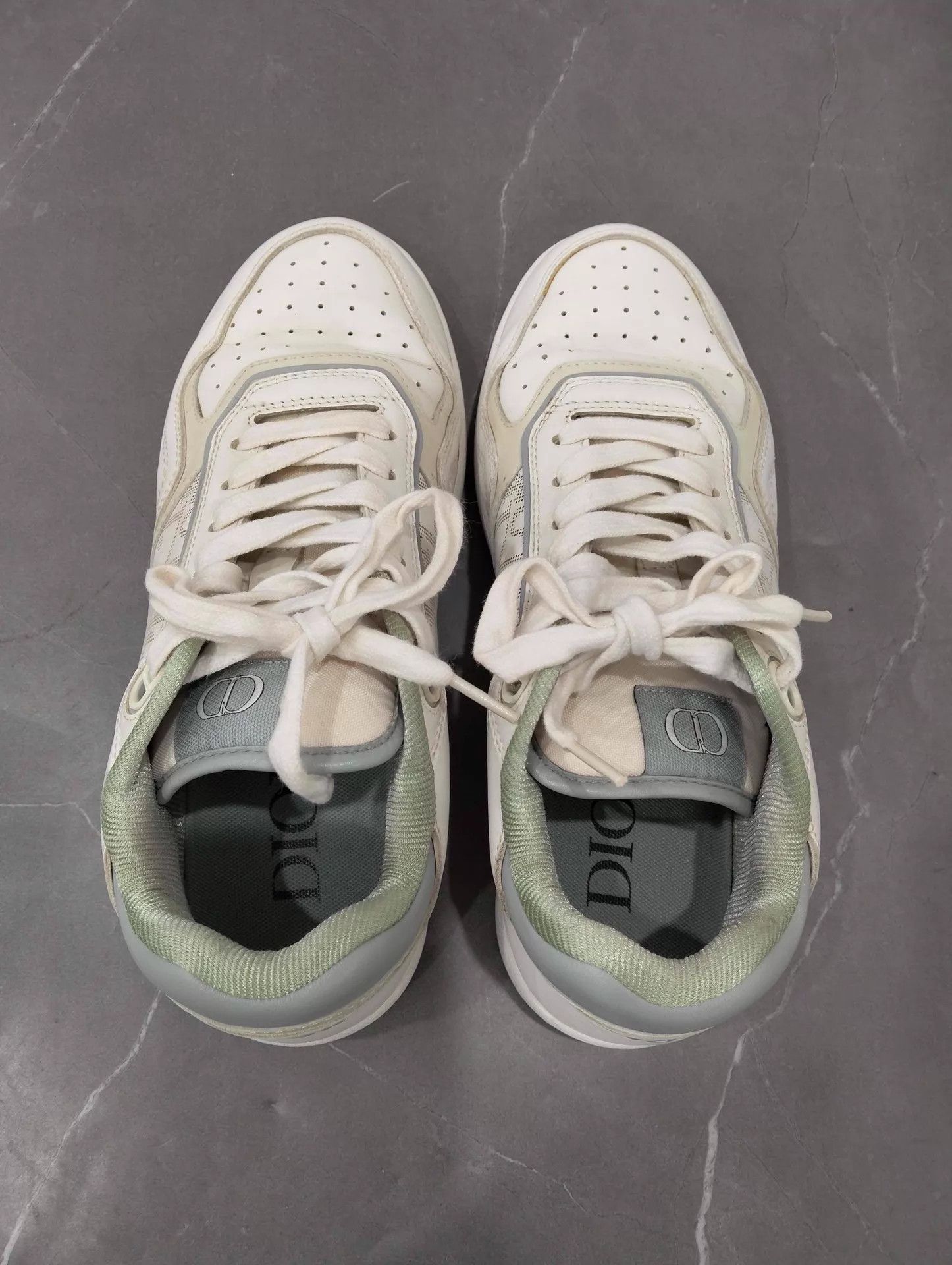Dior Dior B27 White Gray Allover Print 39 Size US 8.5 / IT 38.5 - 7 Thumbnail