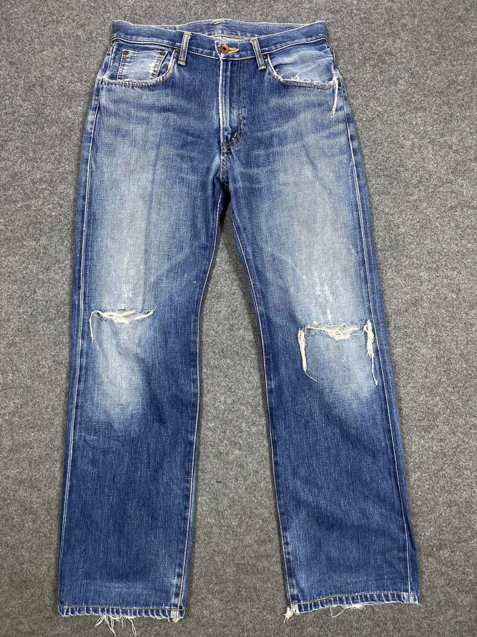 Edwin vintage edwin 505x selvedge distressed denim nice design Size US 33 - 8 Thumbnail