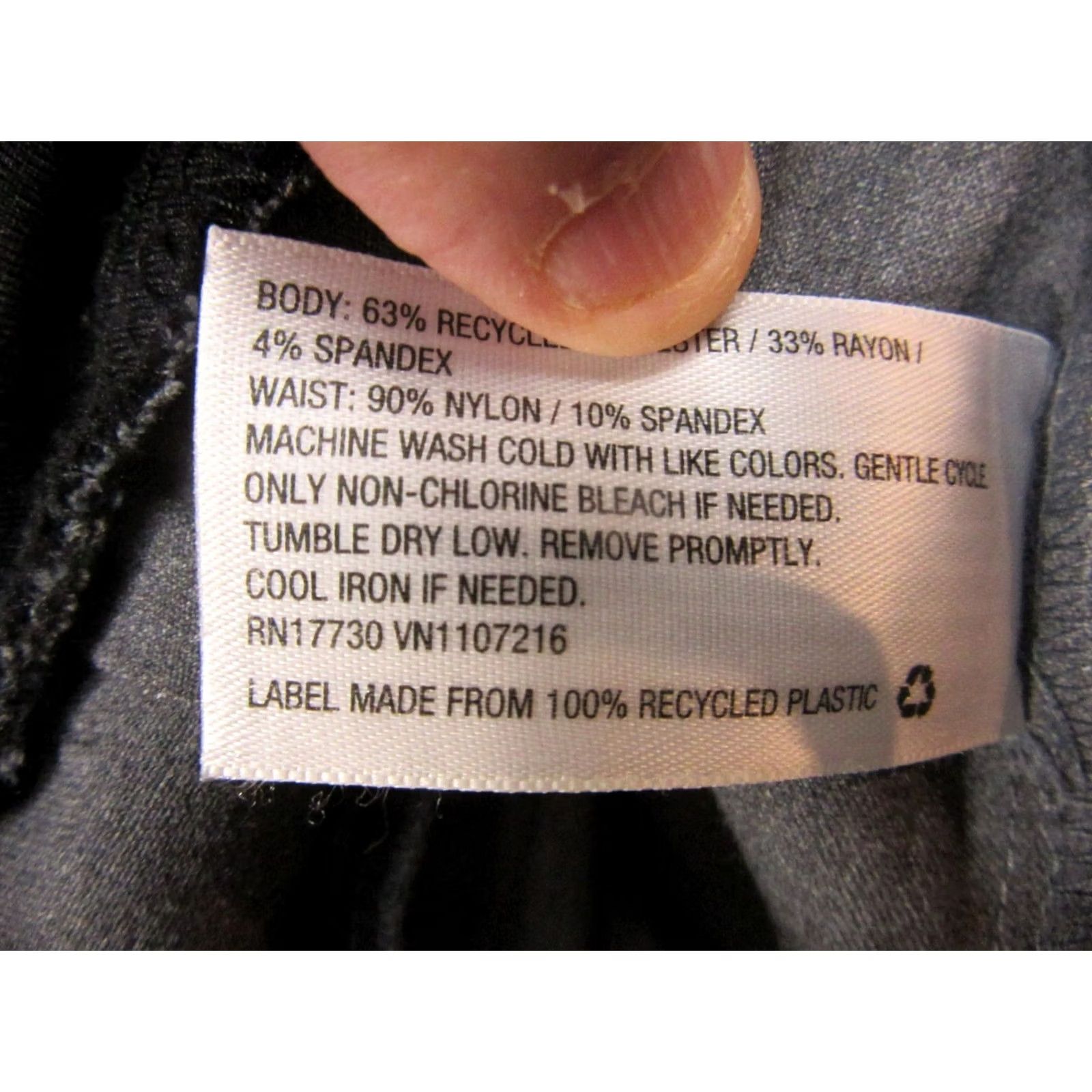 Vintage Ingrid & Isabel Pants Womens 10 Gray Stretch Maternity Bootcut Pockets Pull-On Size 32" / US 10 / IT 46 - 7 Thumbnail