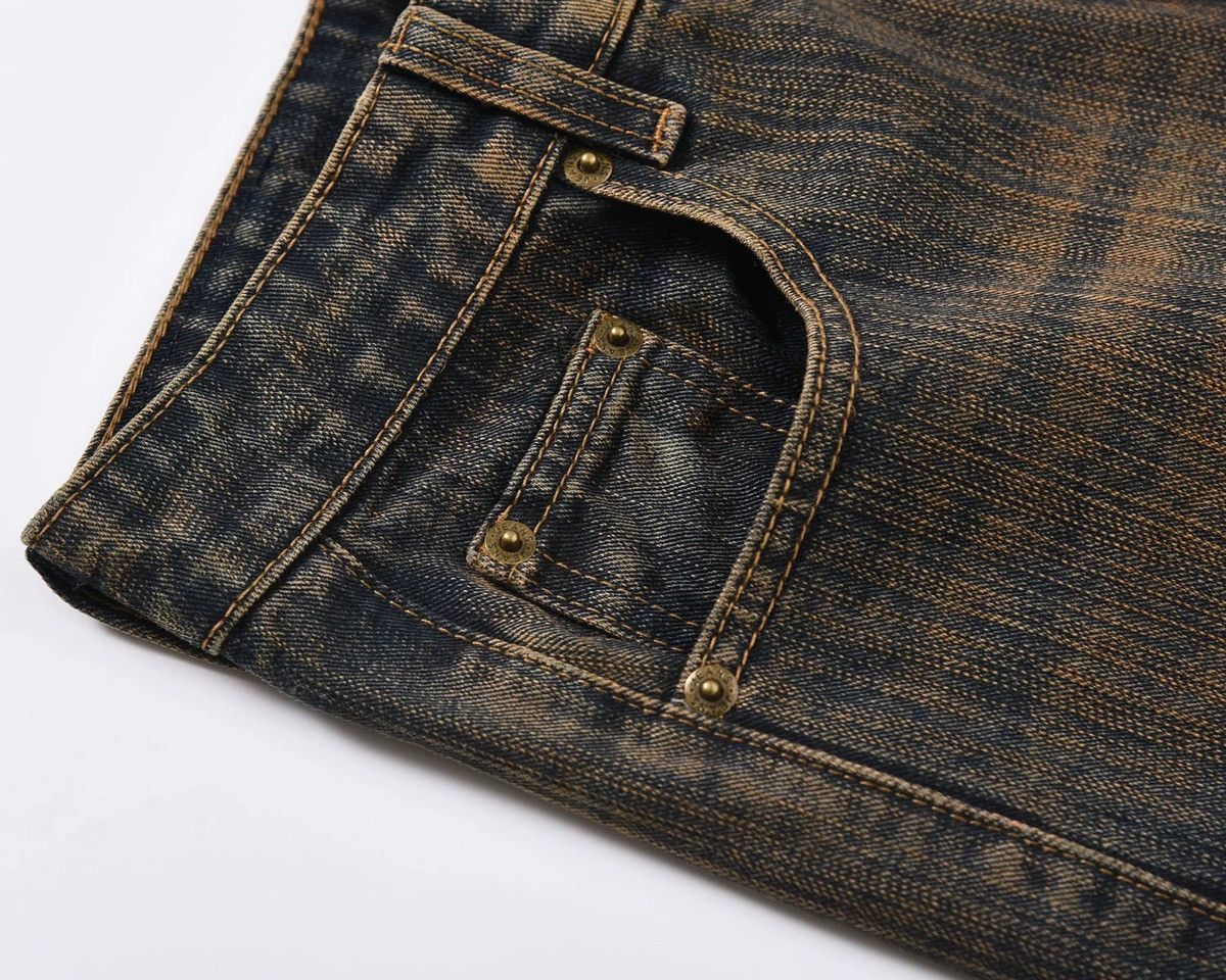 Japanese Brand × Vintage High street retro vintage faded mud straight leg jeans pants Size US 29 - 5 Thumbnail