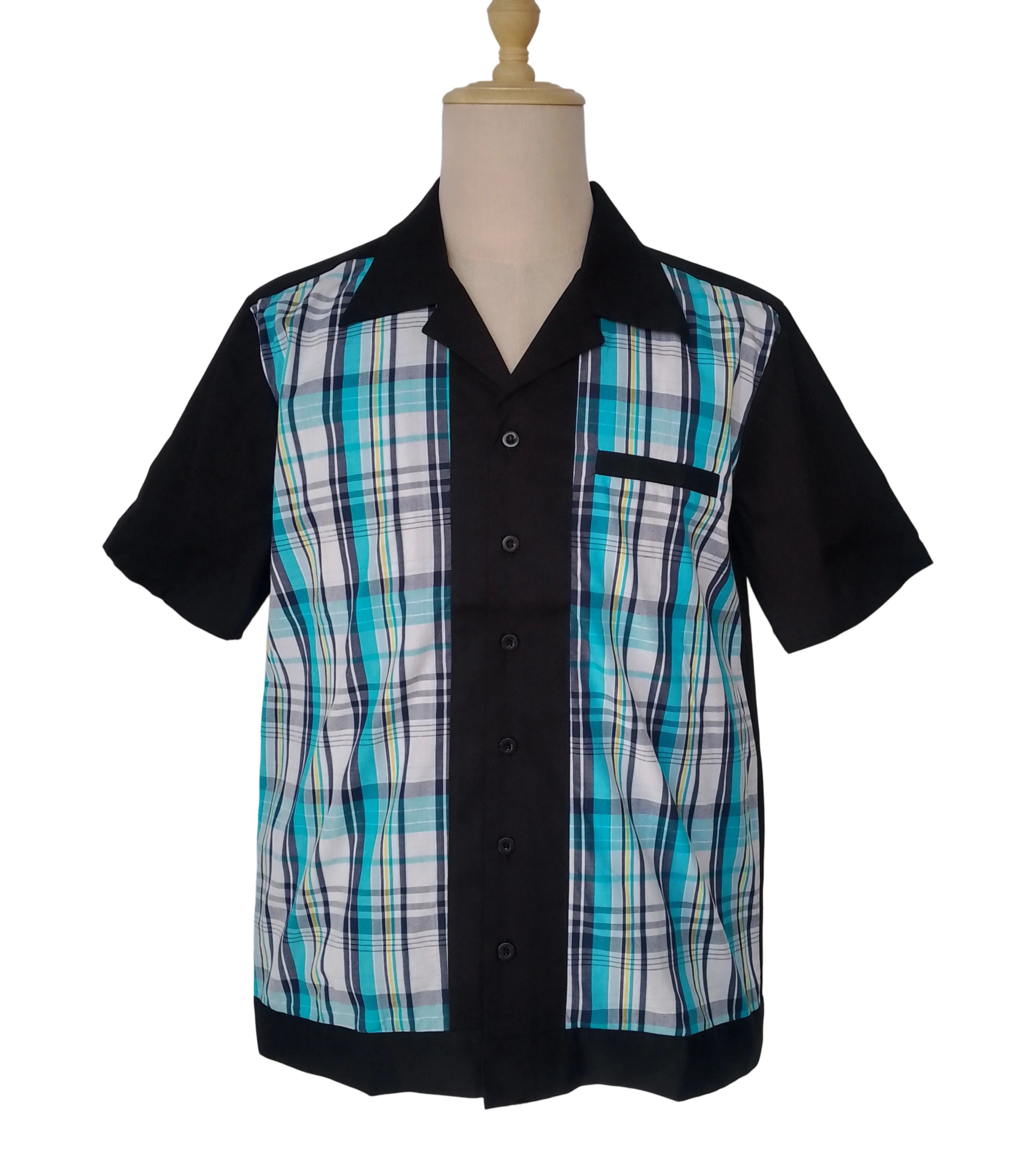 Other Men Workshirts Blue Plaid Fake Pocket Size US XL / EU 56 / 4 - 1 Thumbnail