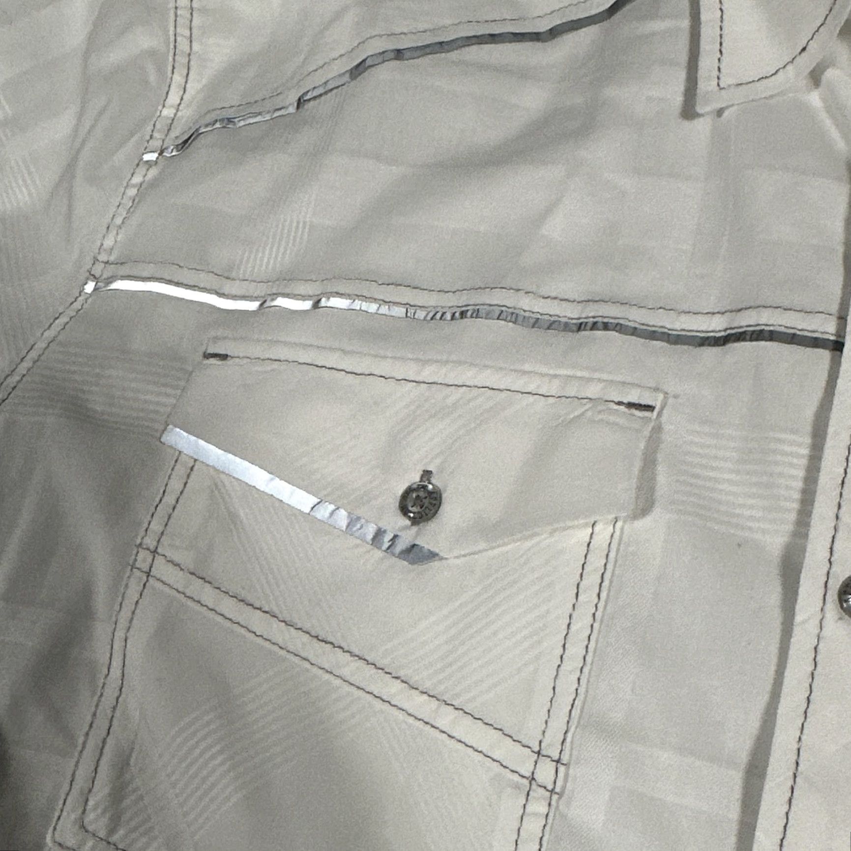 Affliction Affliction Shirt 2XL White Long Sleeve Western Buckle Exclusive Reflective Mens Size US XXL / EU 58 / 5 - 6 Thumbnail