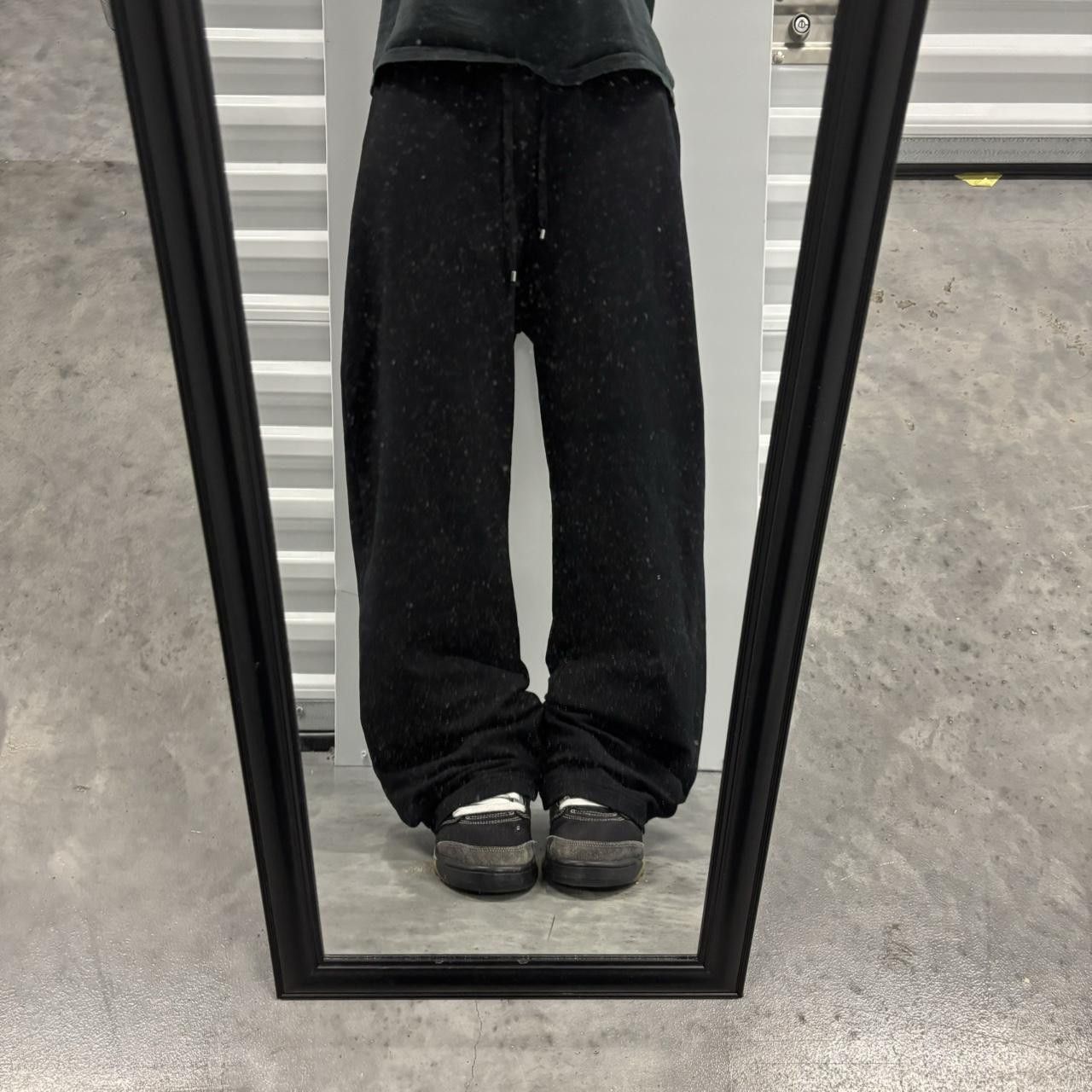 Japanese Brand × Vintage Crazy Vintage Y2K/2000s Baggy Black Skater Essential Sweatpants! Size US 34 / EU 50 - 1 Thumbnail