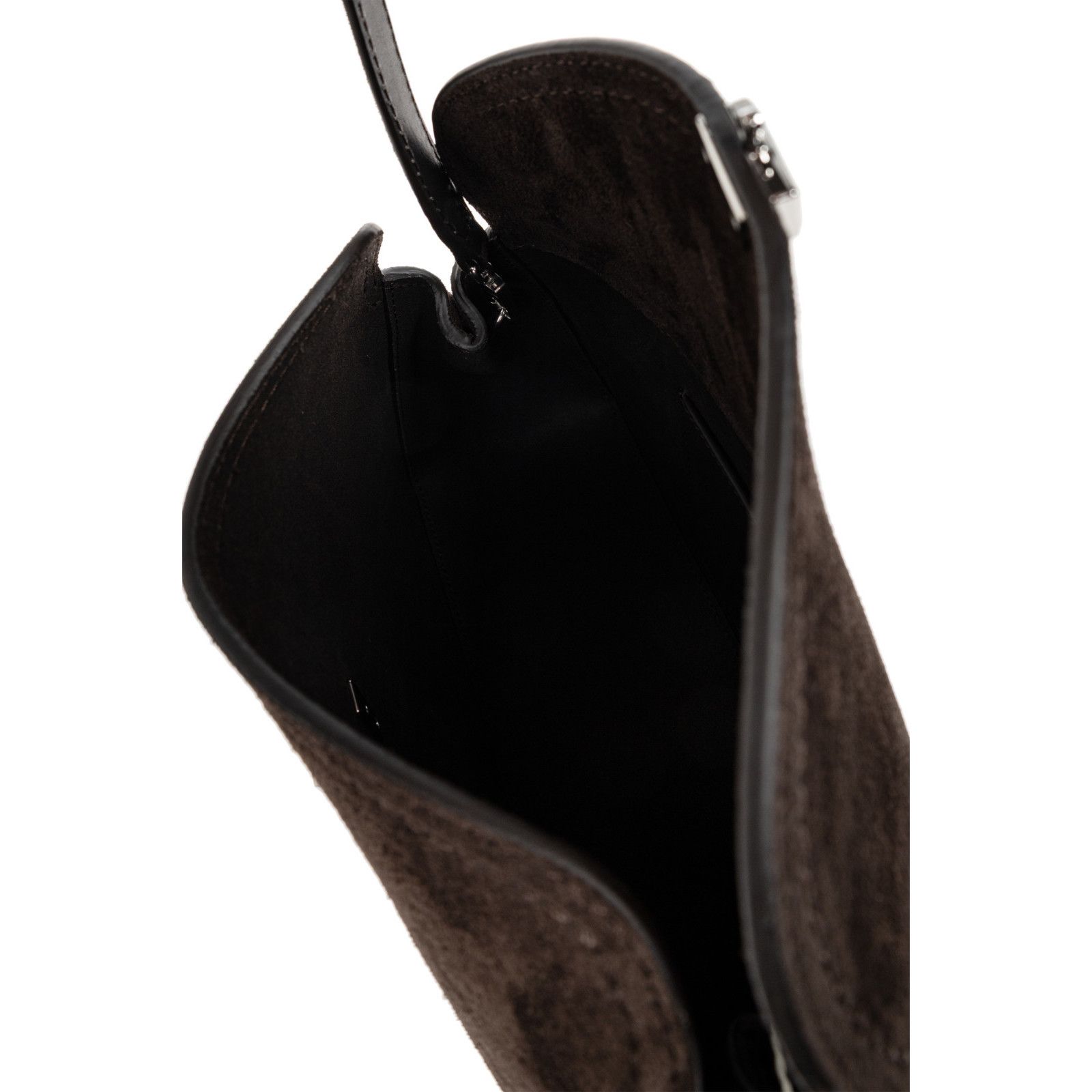 Toteme TOTEME T-Lock Brown Suede Clutch New Size ONE SIZE - 4 Thumbnail