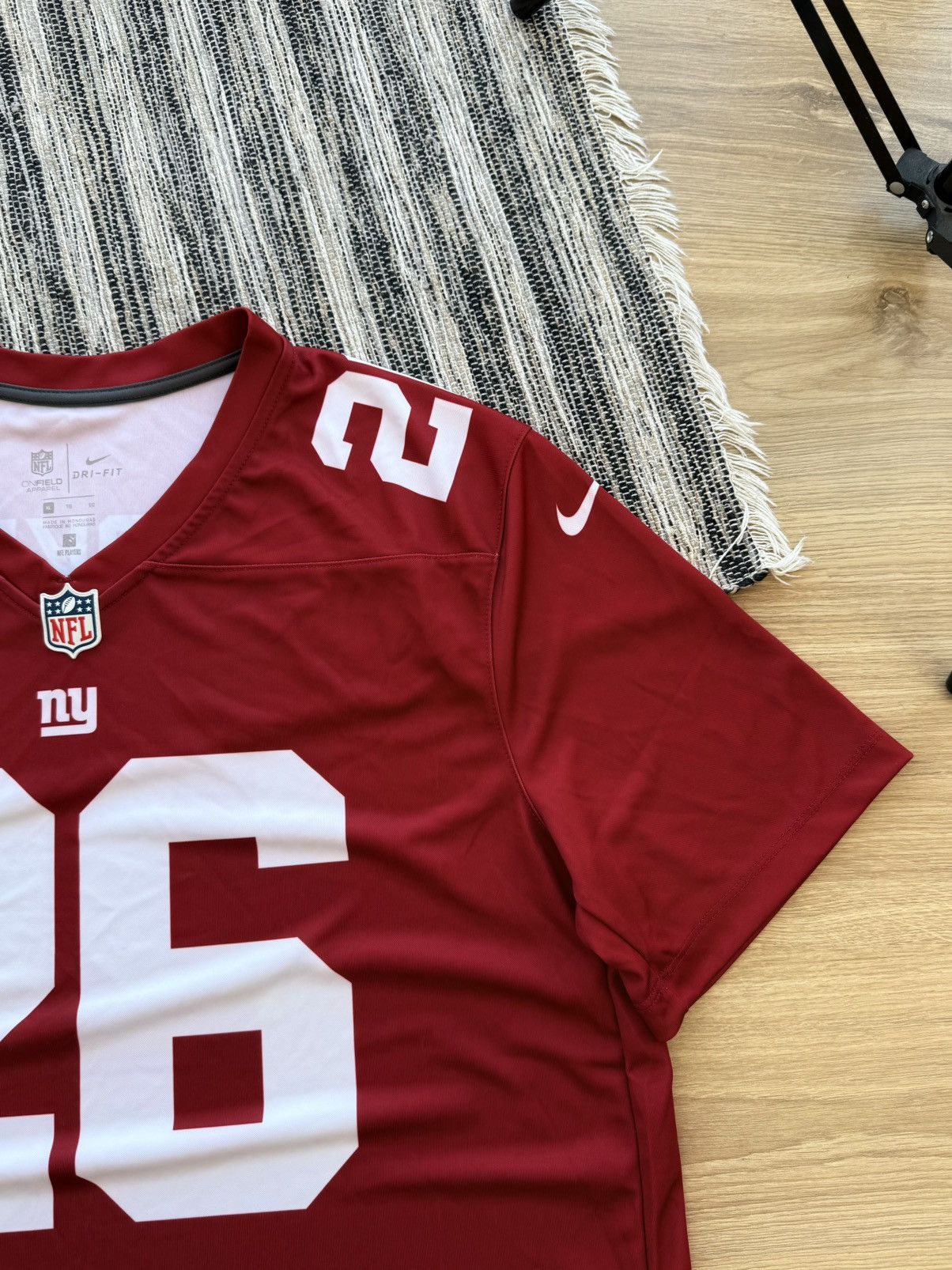 Nike NIKE ON-FIELD SAQUAN BARKLEY #26 NFL JERSEY NEW YORK GIANTS Size US XL / EU 56 / 4 - 4 Thumbnail