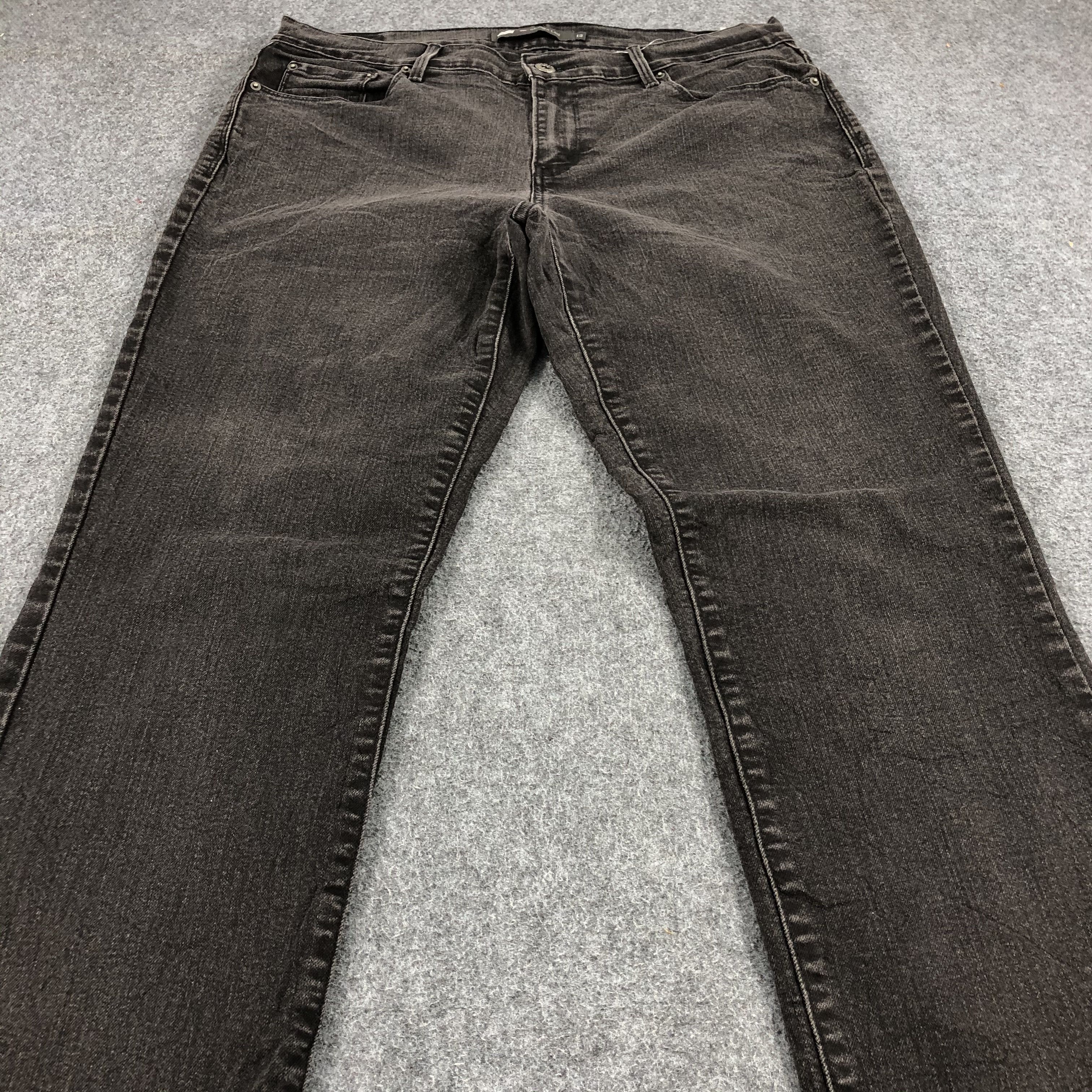 Levi's Faded Black Levis 505 Jeans Vintage Straight Denim-J1101 Size US 33 - 3 Thumbnail