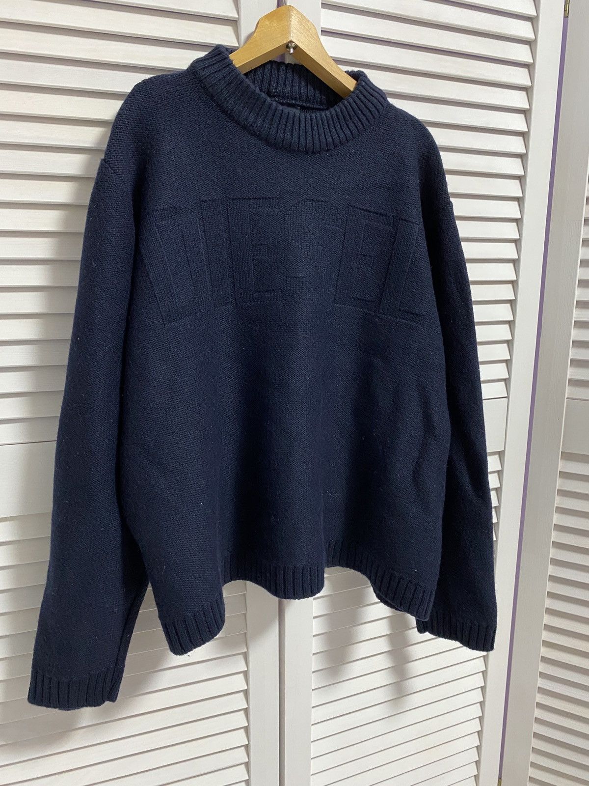 Diesel × Vintage 😍 Vintage Knit Sweater DIESEL Knit Big Logo Size US M / EU 48-50 / 2 - 4 Thumbnail