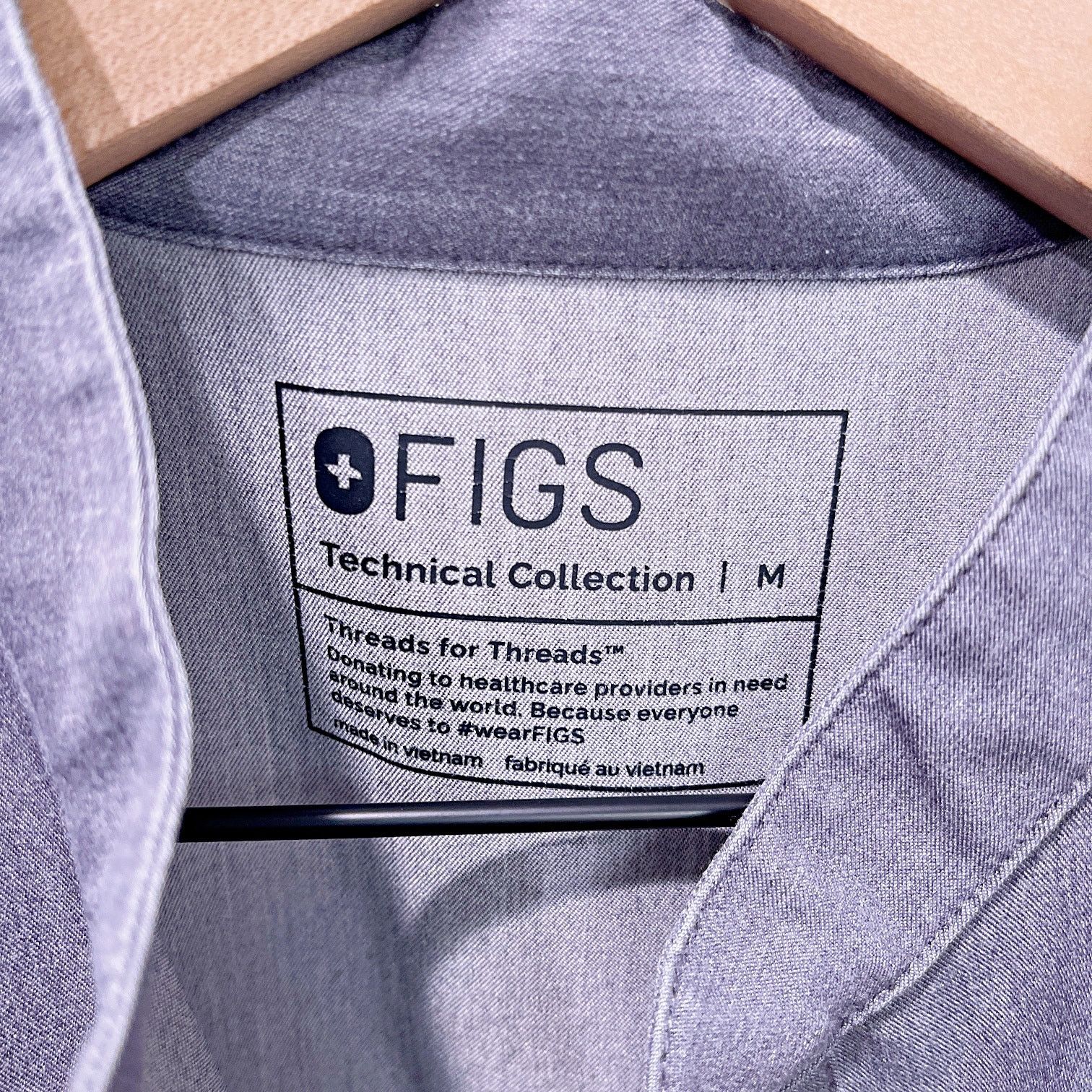 Other FIGS Rafaela Scrub Top Graphite Gray Nursing Womens Medium Size M / US 6-8 / IT 42-44 - 4 Thumbnail