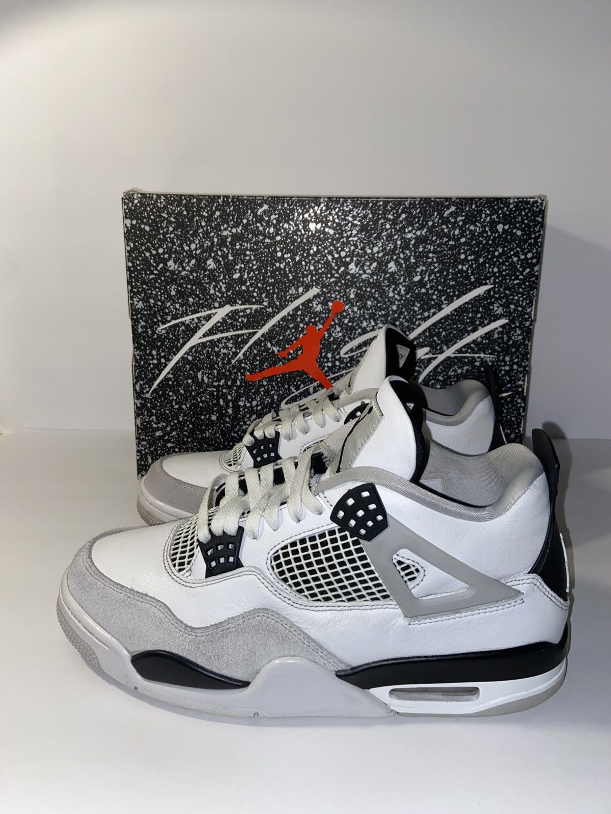 Jordan Brand Jordan 4 Retro Military Black US Men's 9.5 Used Size US 9.5 / EU 42-43 - 3 Thumbnail