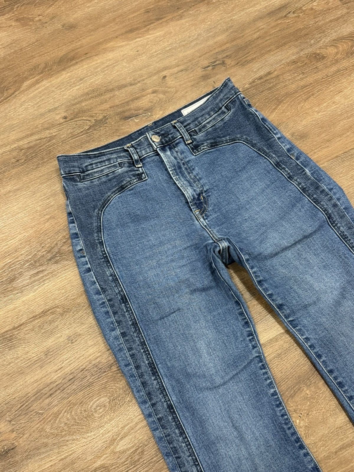 Gap GAP 70s Flare High Rise Jeans 28P Blue Denim Bell Bottom Y2K Size 28" / US 6 / IT 42 - 6 Thumbnail