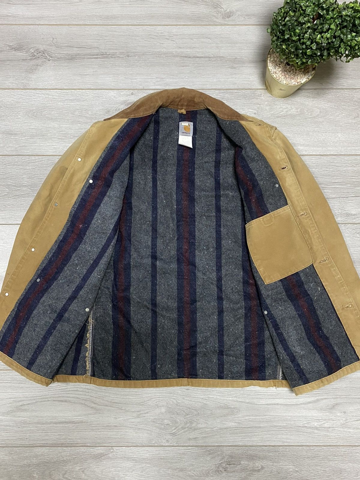 Carhartt Carhartt Chore coat Michigan detroit work canvas distressed Size US L / EU 52-54 / 3 - 2 Thumbnail