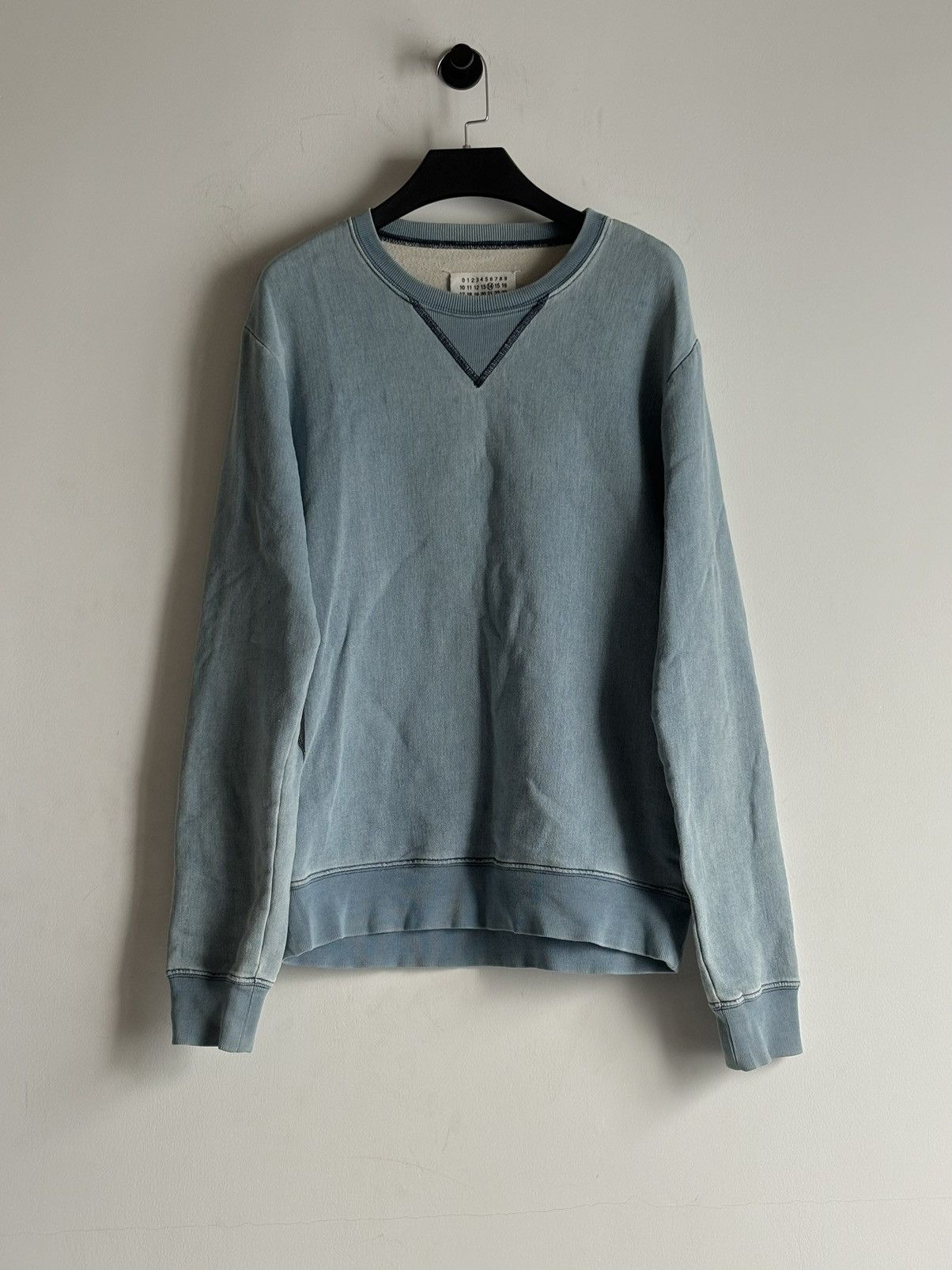 Maison Margiela Maison Margiela | FW2016 Leather-Paneled Pullover Sweatshirt Size US M / EU 48-50 / 2 - 1 Thumbnail