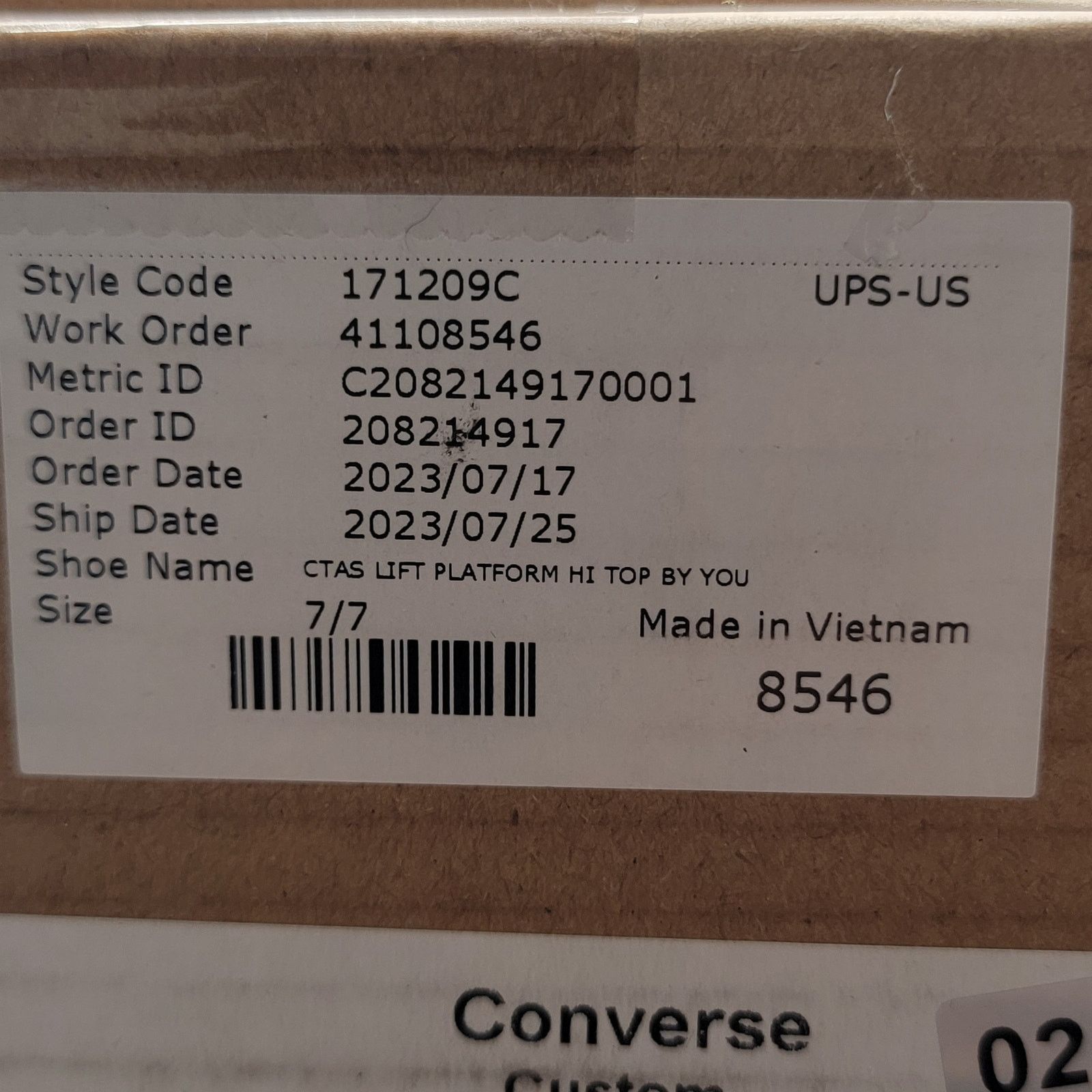 Converse Custom Order Converse CTAS Lift Platform High Sz 7Men 9Women Size US 9 / IT 39 - 9 Thumbnail