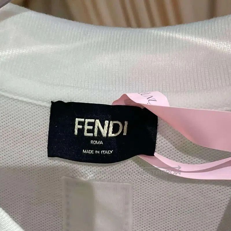 Fendi Fendi Women's White Cotton Polo Shirt . Size M / US 6-8 / IT 42-44 - 3 Thumbnail