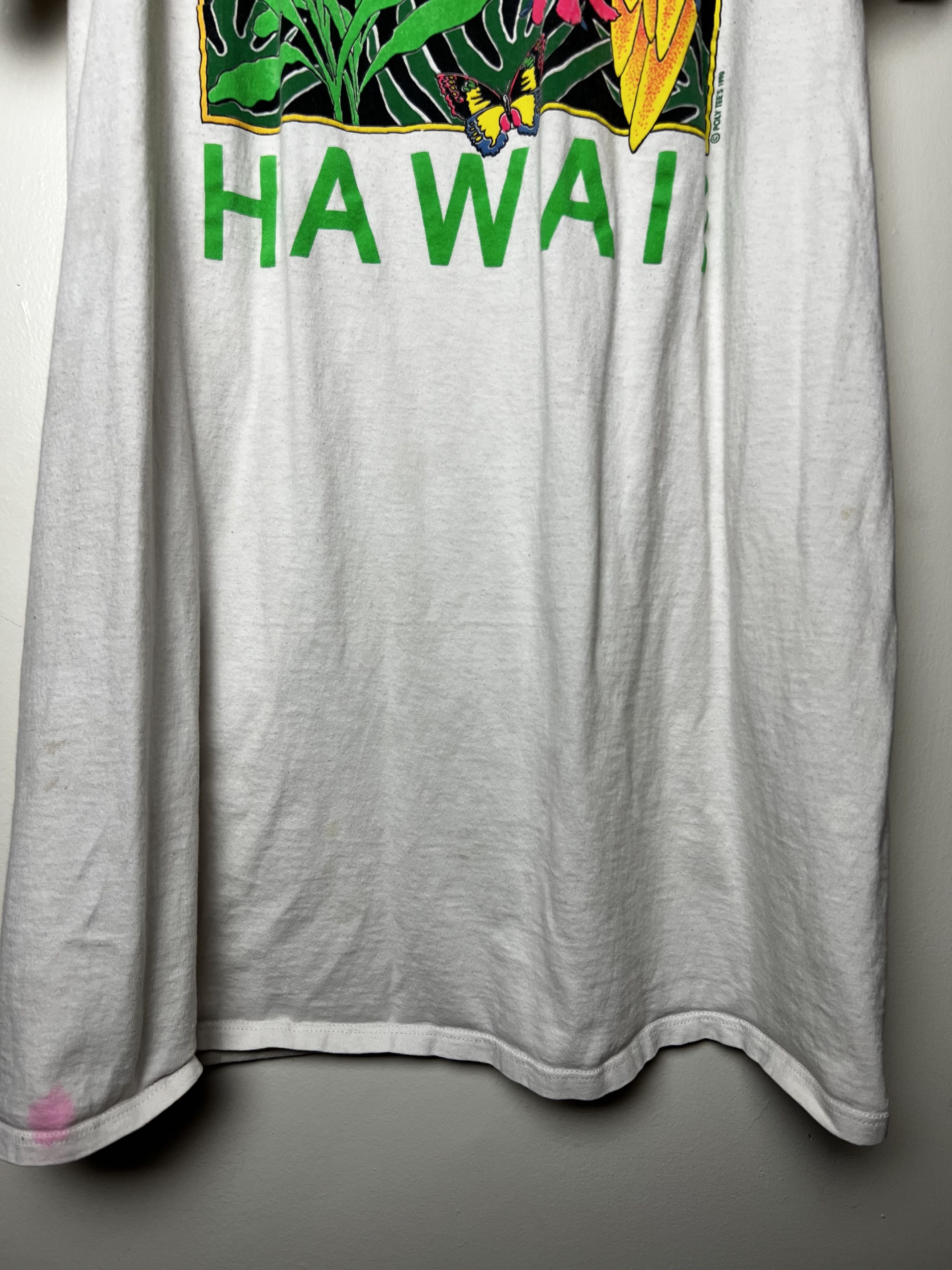 Vintage Vintage Poly Tee's 1990 "Hawaii" Souvenir X-Long T-Shirt Size ONE SIZE - 10 Thumbnail