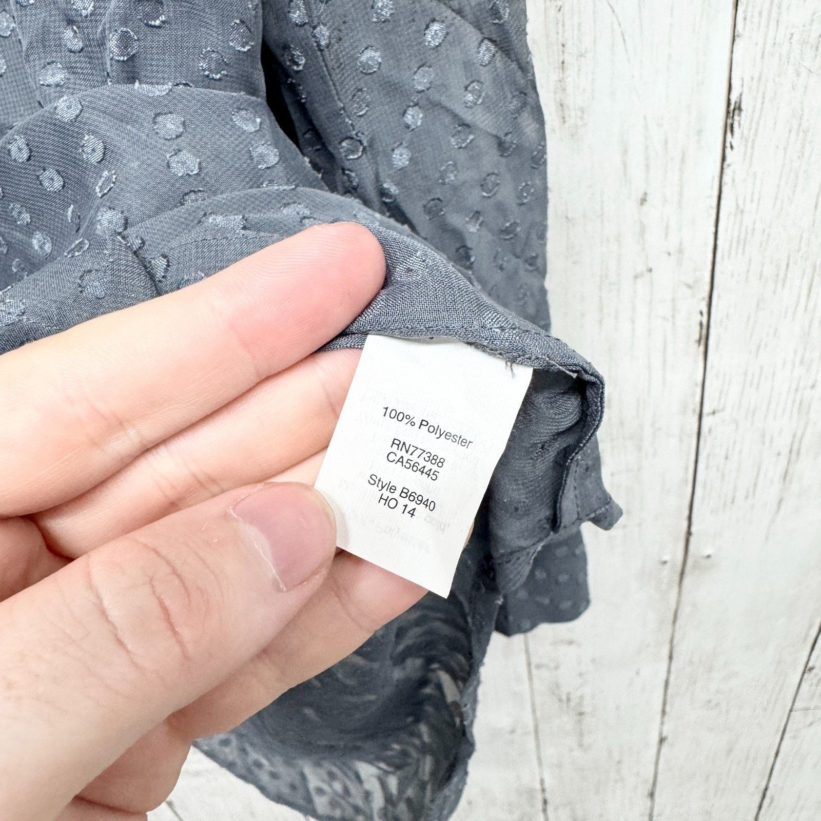 Madewell Madewell Top Sz XS Polka Dot Sheer Long Sleeve Button Blouse Size XS / US 0-2 / IT 36-38 - 4 Thumbnail