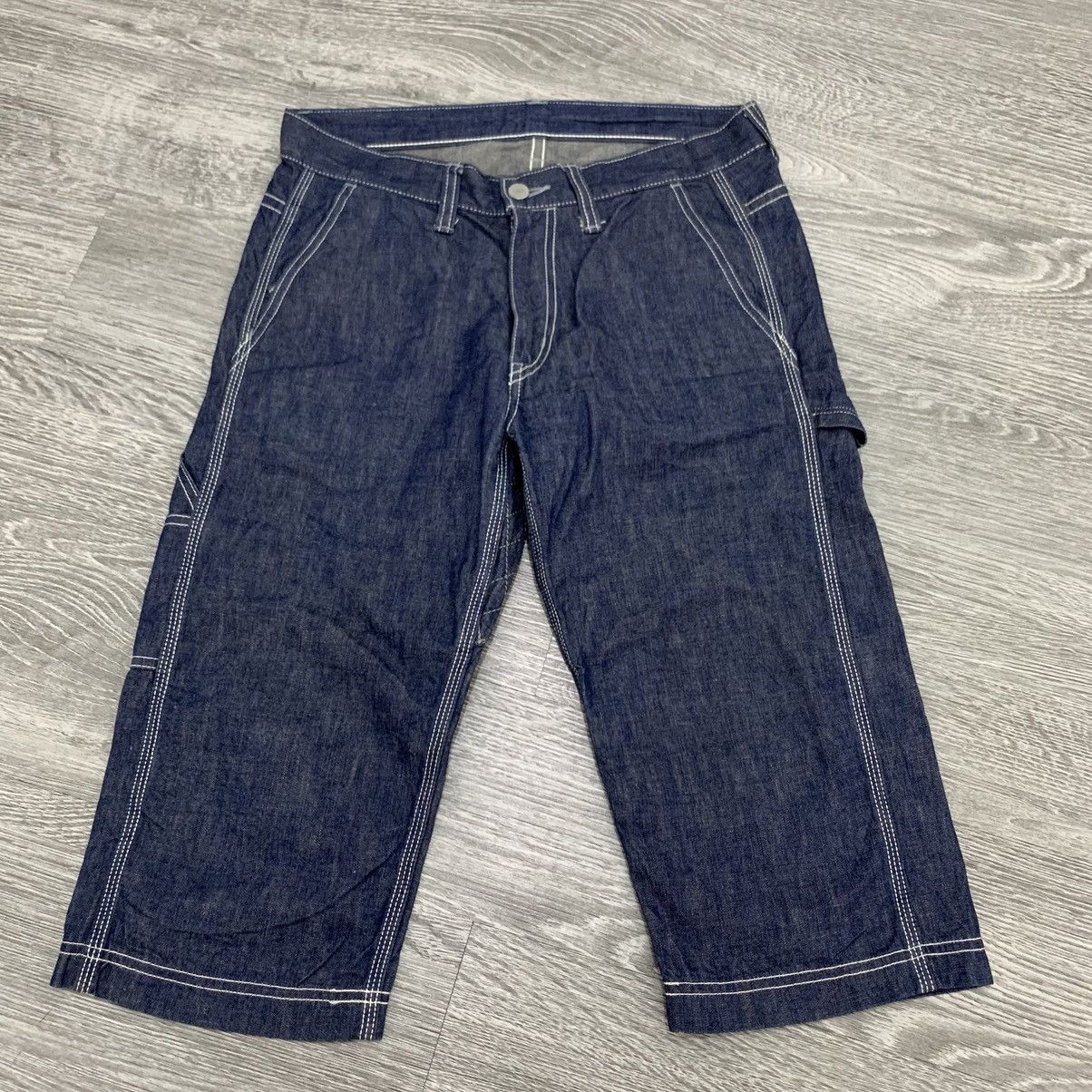 Japanese Brand 🇯🇵Momotaro Jeans Double Hip Cropped Work Pant🇯🇵 Size US 30 / EU 46 - 4 Thumbnail