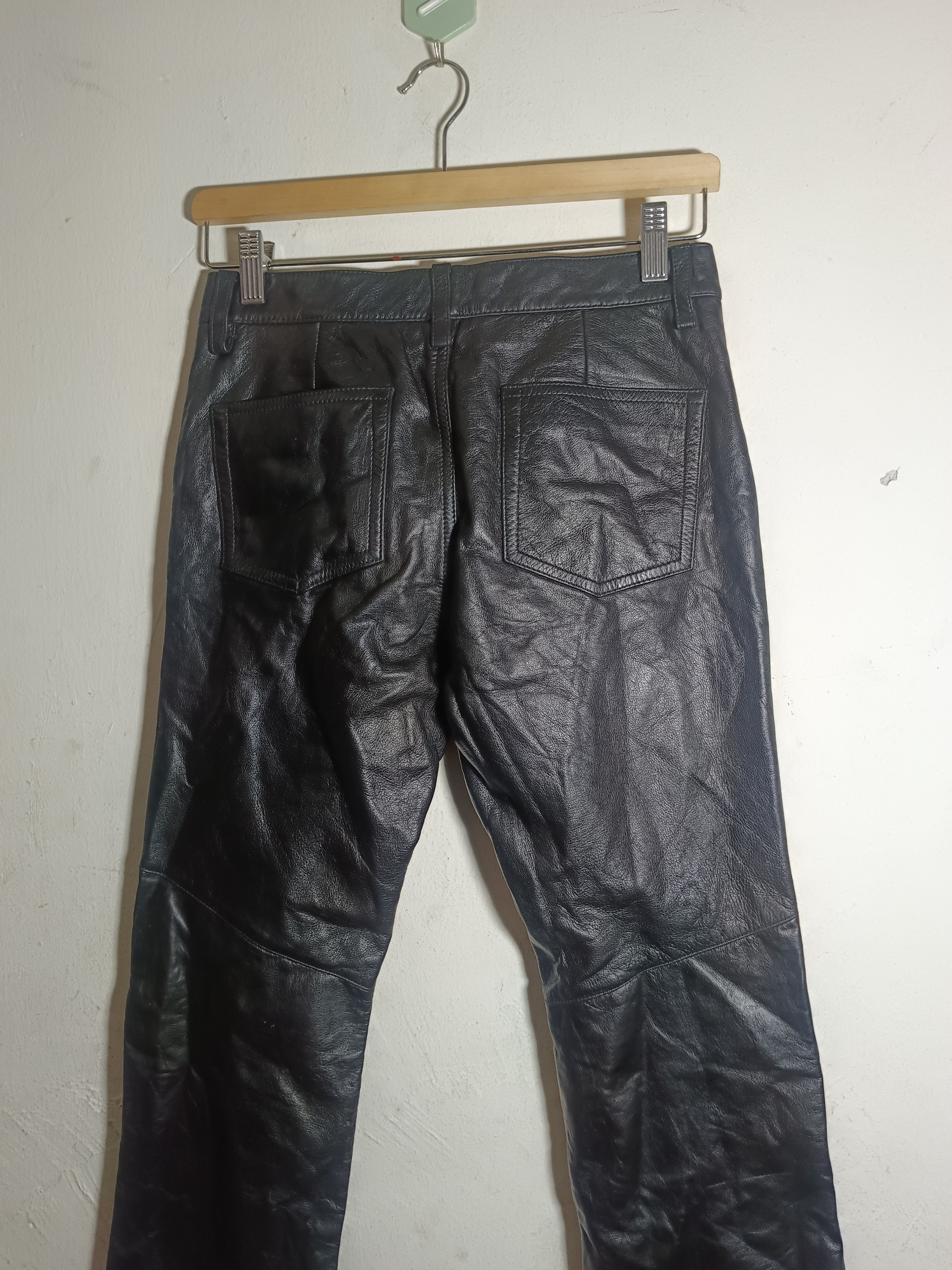 14th Addiction × Chrome Hearts × Le Grande Bleu (L.G.B.) Final Offer Real Leather Pant Vintage Rock Punk Hype Y2k Size US 27 - 6 Thumbnail